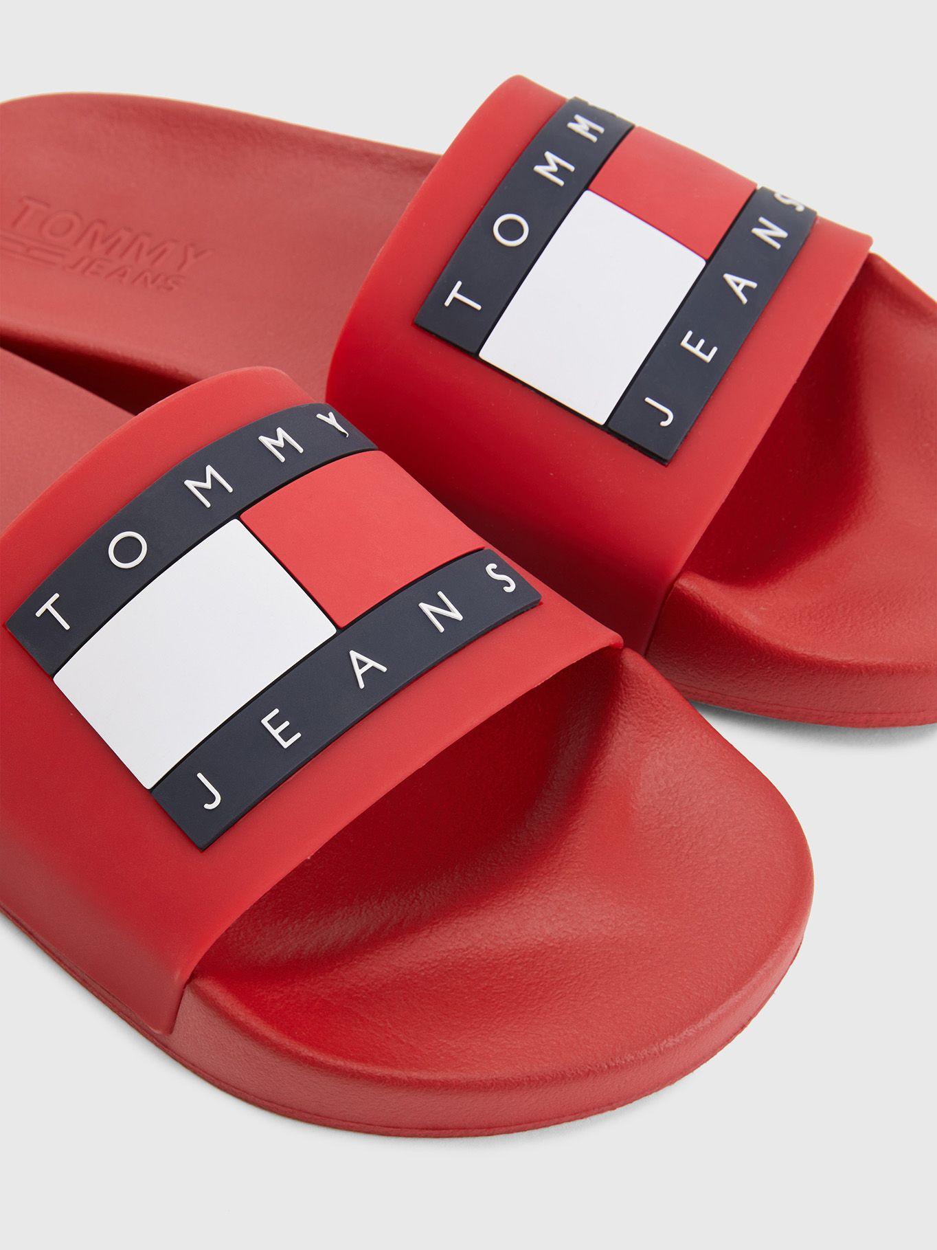 Sandalias Con Parche Flag Rojo Tommy Hilfiger-2