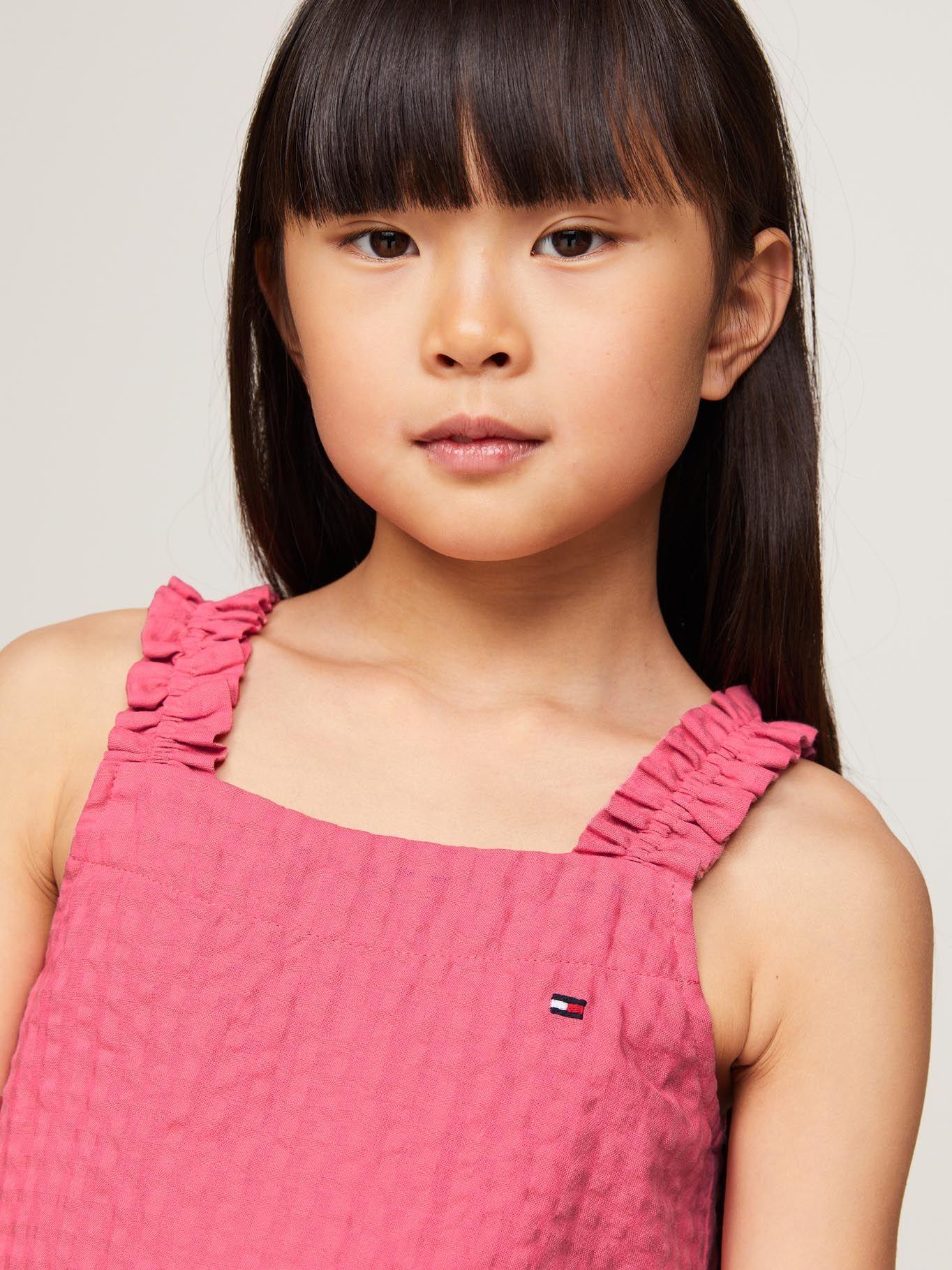Blusa Con Tirantes Cuadros Vichy Rosado Tommy Hilfiger-3
