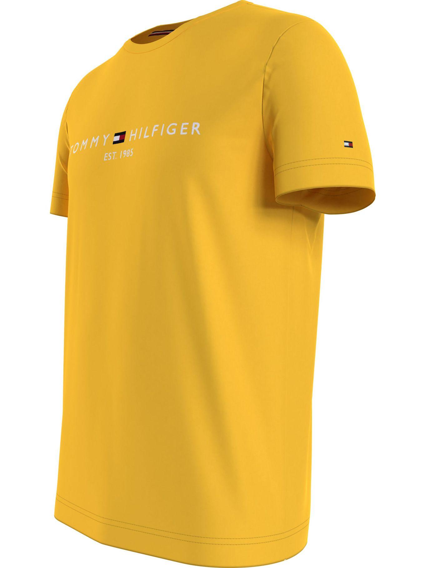 Polera  Logo Slim Fit Amarillo ZFM Tommy Hilfiger-2