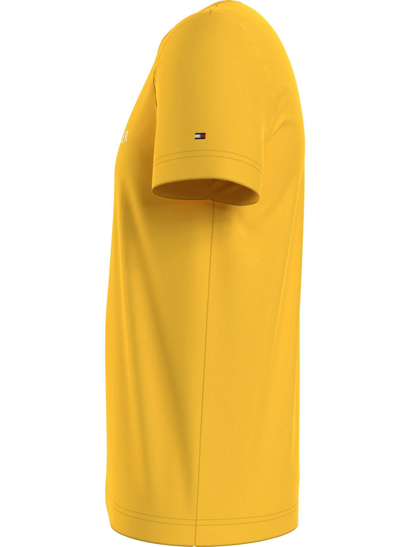 Polera  Logo Slim Fit Amarillo ZFM Tommy Hilfiger-3