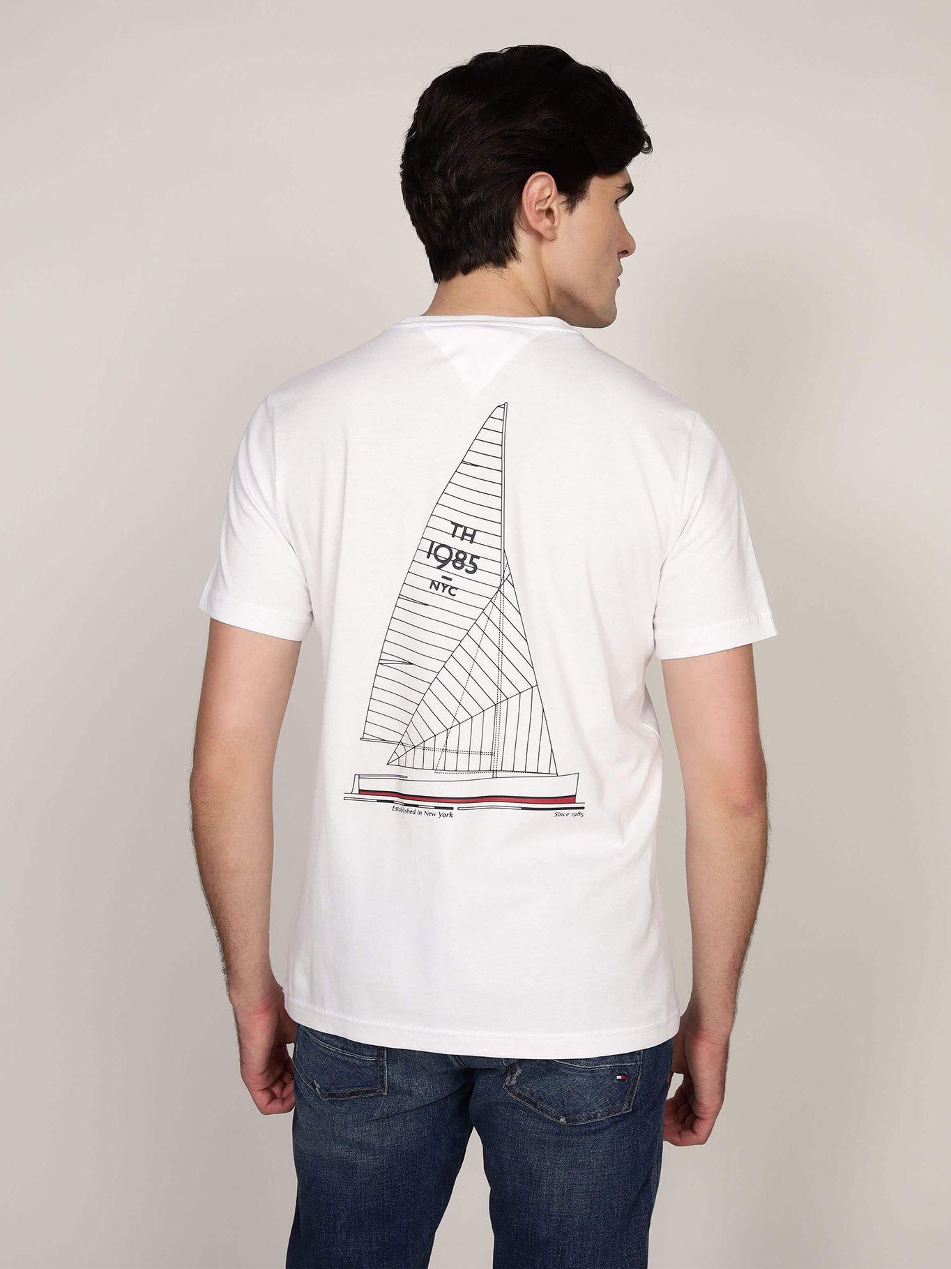 Polera De Cuello Redondo YBR Logo Blanco Tommy Hilfiger-2