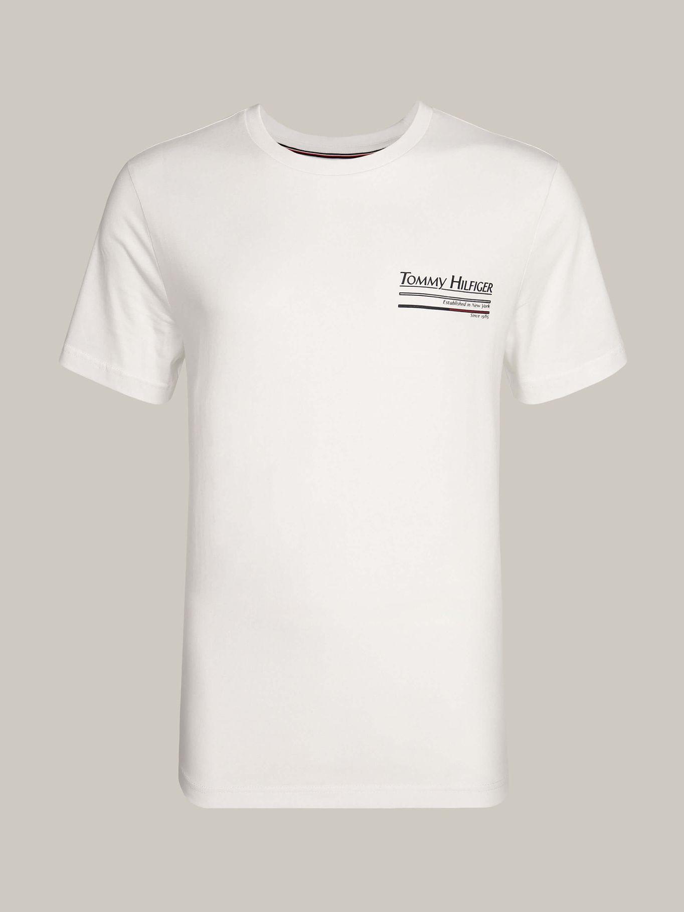 Polera De Cuello Redondo YBR Logo Blanco Tommy Hilfiger-3