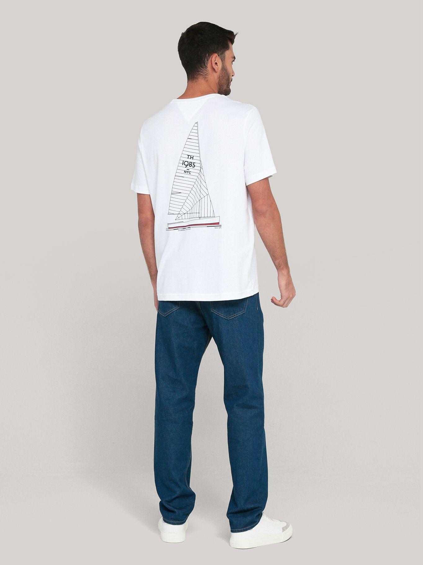 Polera De Cuello Redondo YBR Logo Blanco Tommy Hilfiger-2