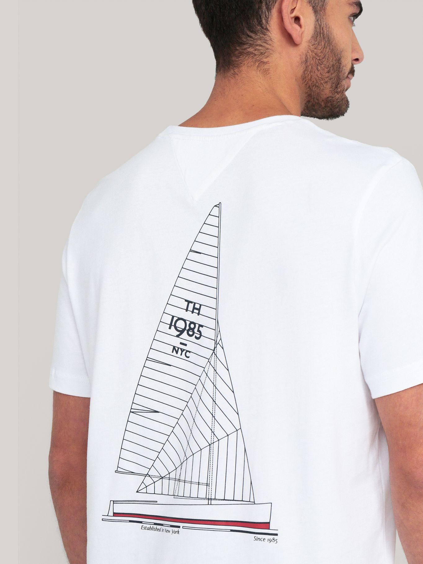 Polera De Cuello Redondo YBR Logo Blanco Tommy Hilfiger-4