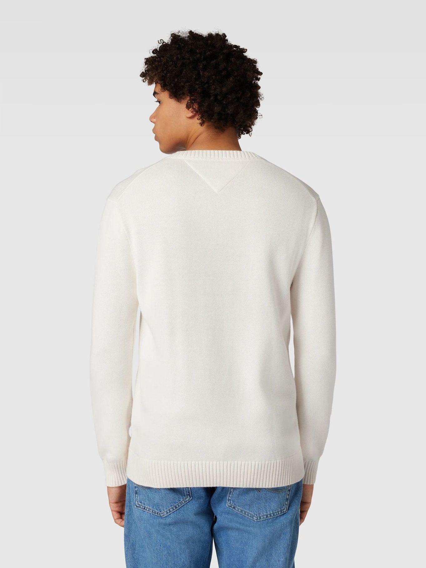 Sweater Essential Slim Fit Blanco Tommy Jeans-2