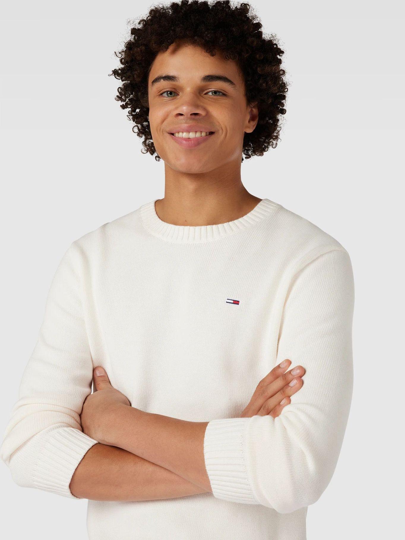 Sweater Essential Slim Fit Blanco Tommy Jeans-3