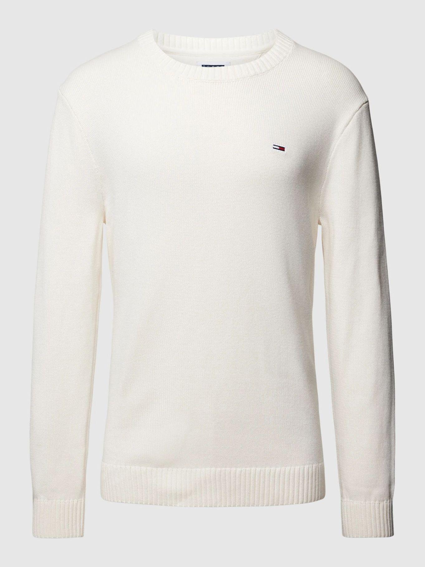 Sweater Essential Slim Fit Blanco Tommy Jeans-4