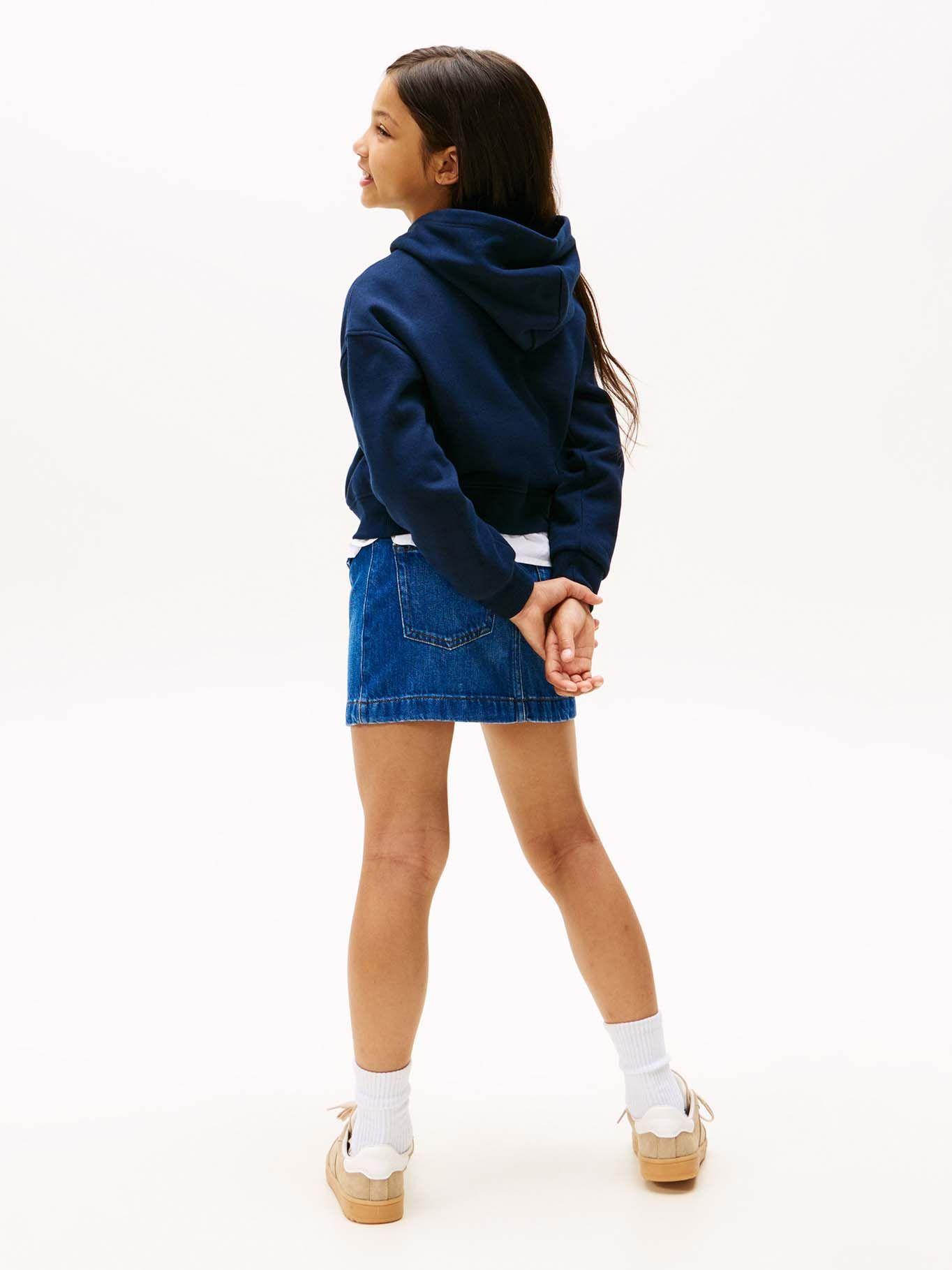 Polerón Hoodie Con Logo De Strass Azul Tommy Hilfiger-2