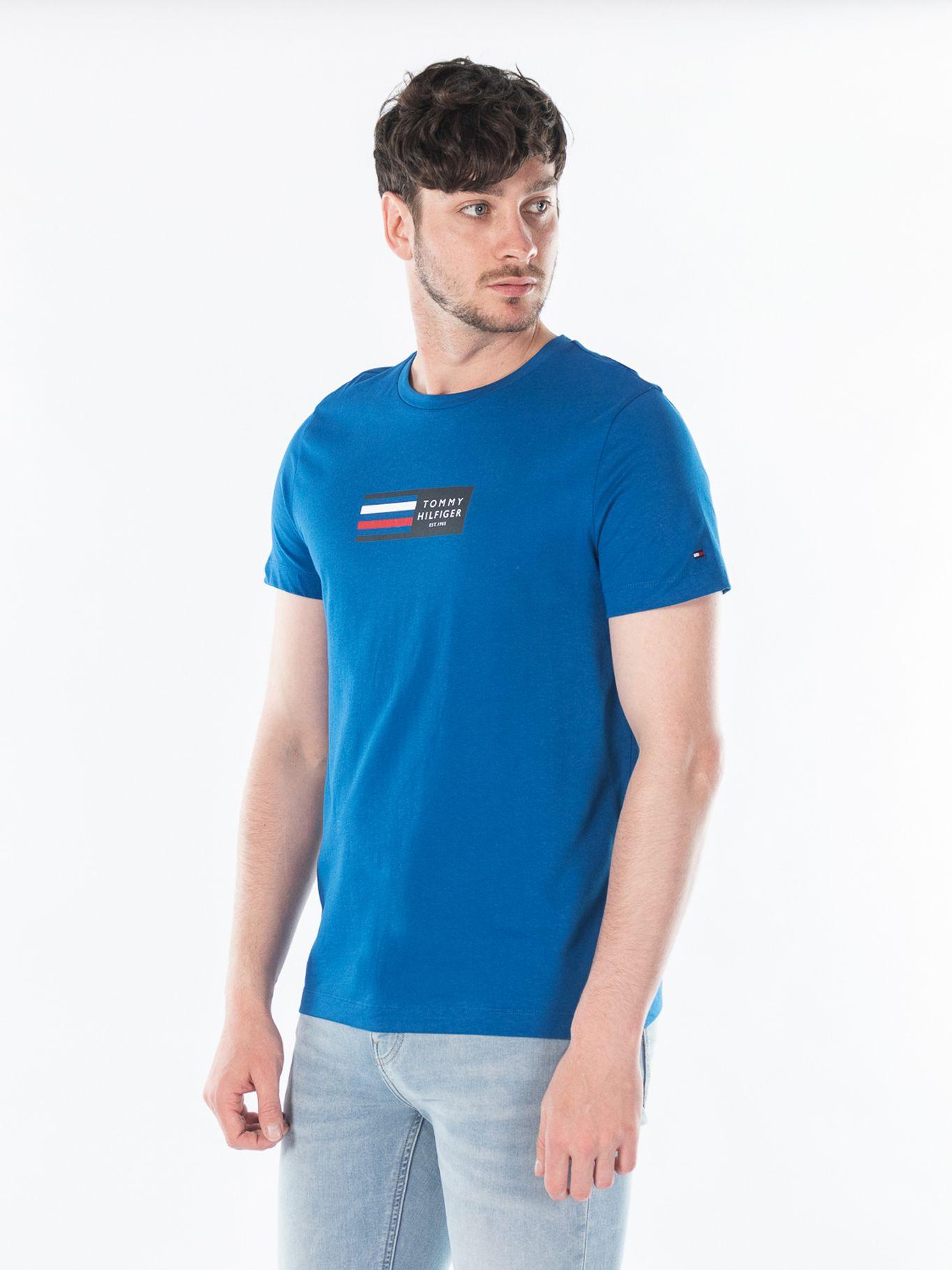 Polera Logo Corporate Graphic Azul Tommy Hilfiger N22-1