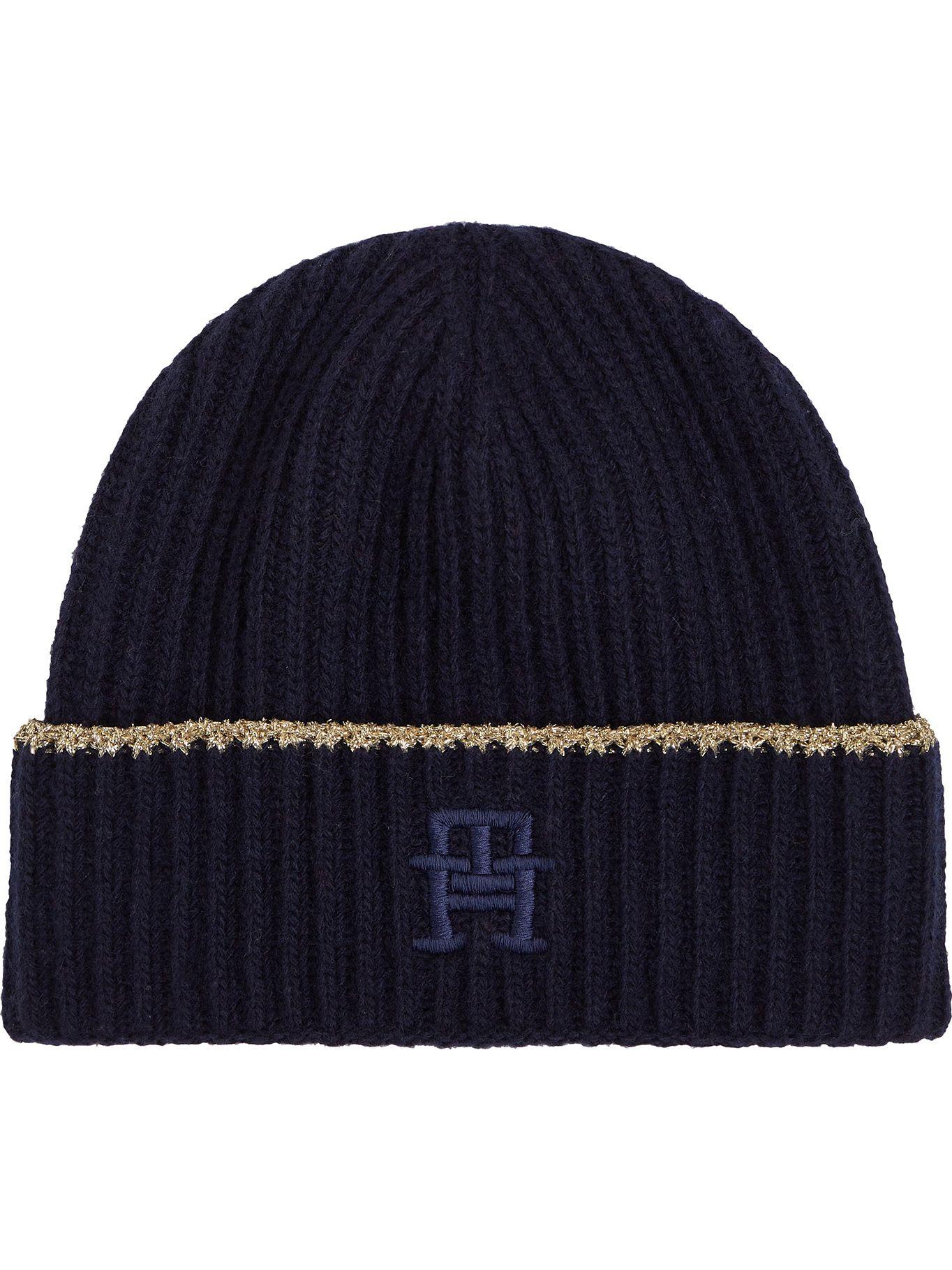 Gorro Beanie Logo Metalizado Azul Tommy Hilfiger-0