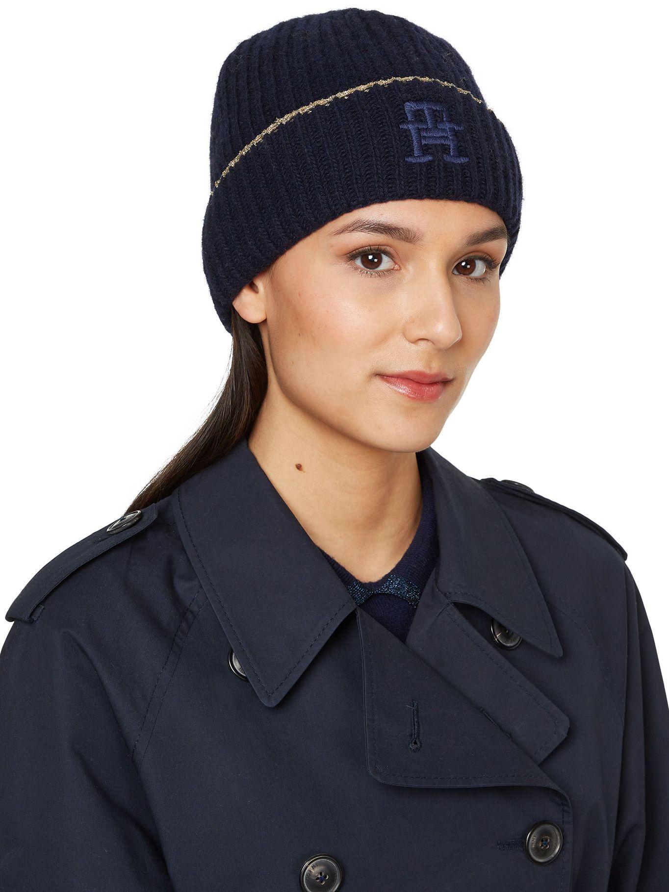 Gorro Beanie Logo Metalizado Azul Tommy Hilfiger-2