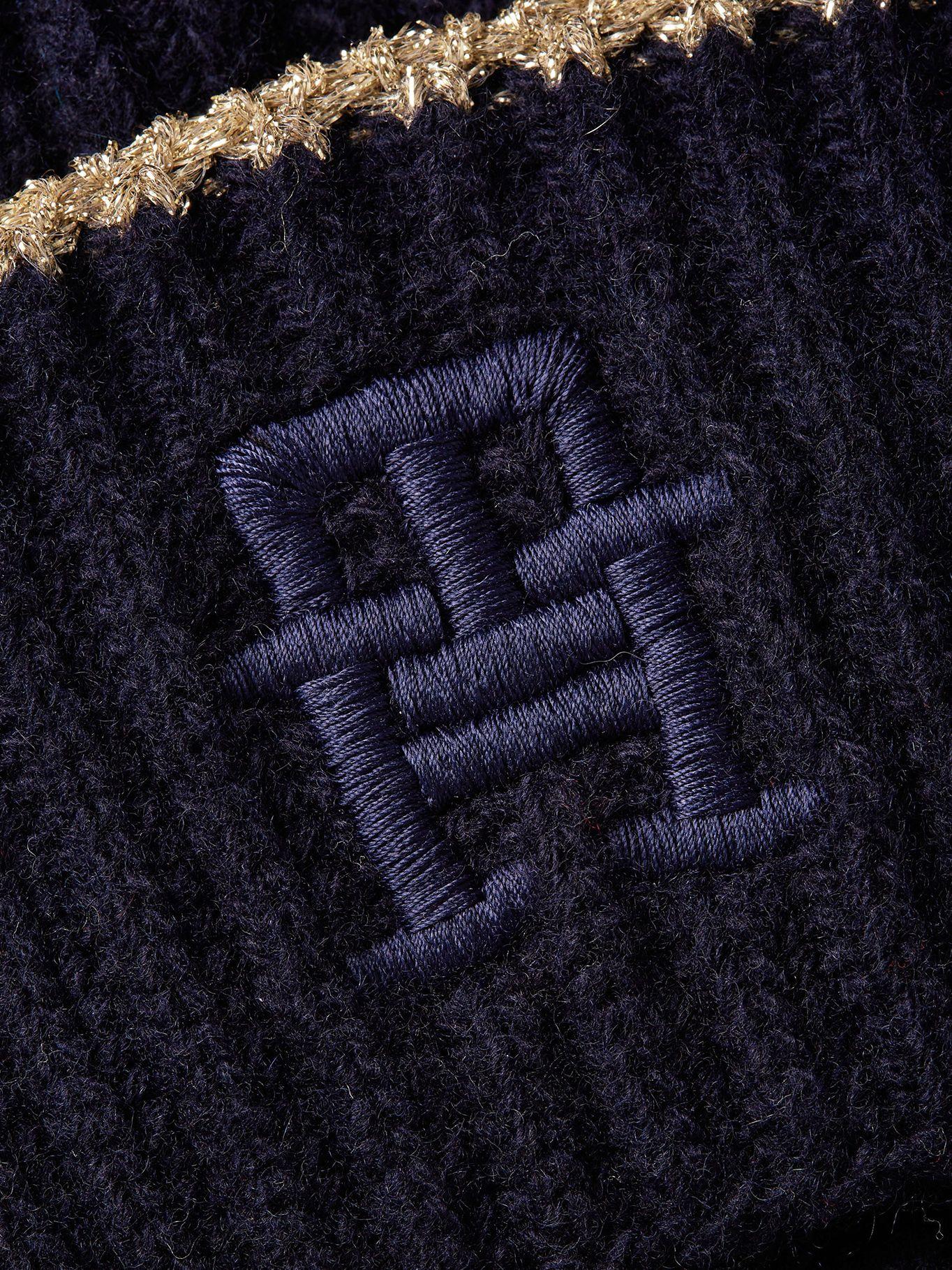 Gorro Beanie Logo Metalizado Azul Tommy Hilfiger-3