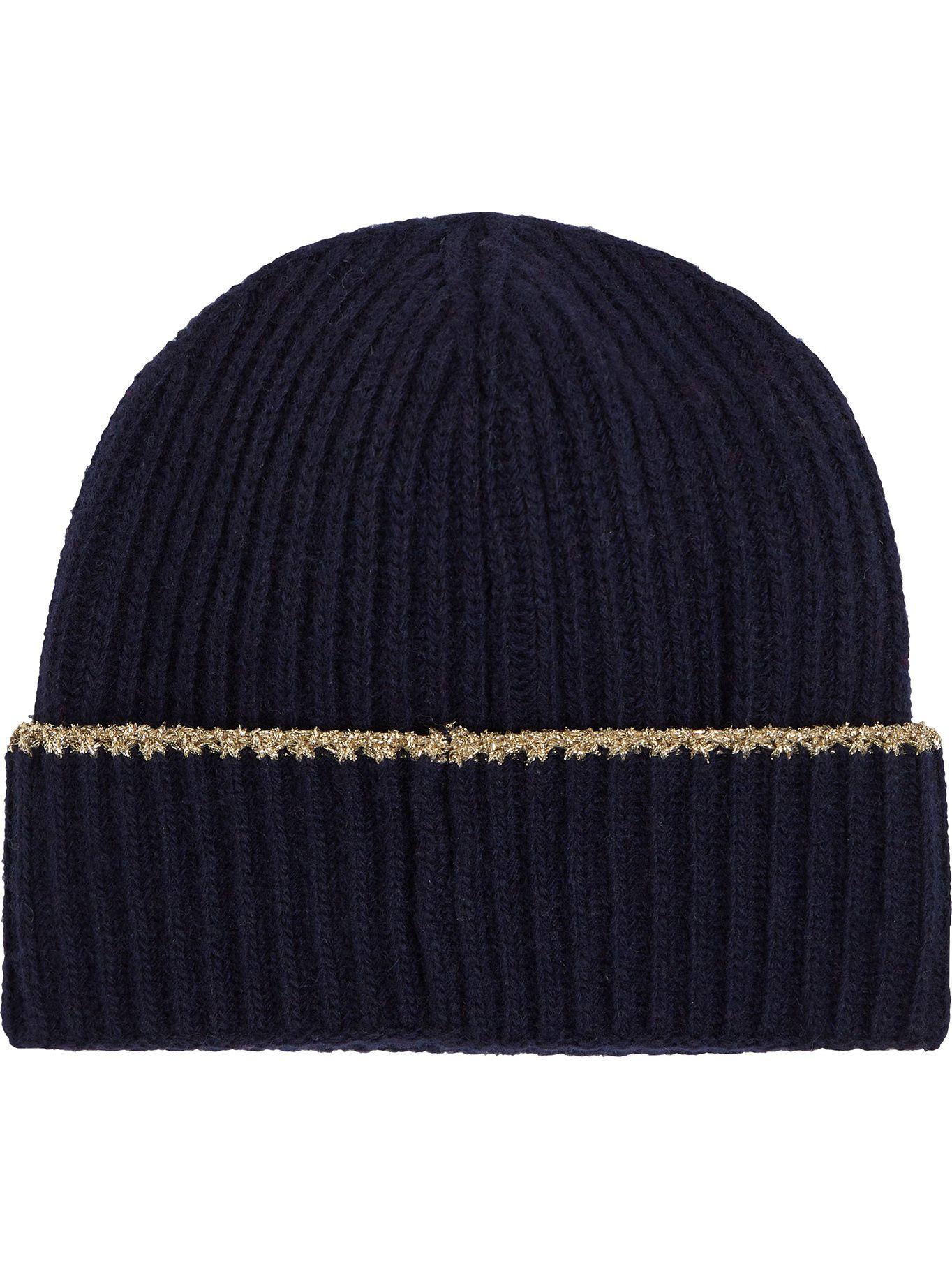 Gorro Beanie Logo Metalizado Azul Tommy Hilfiger-1