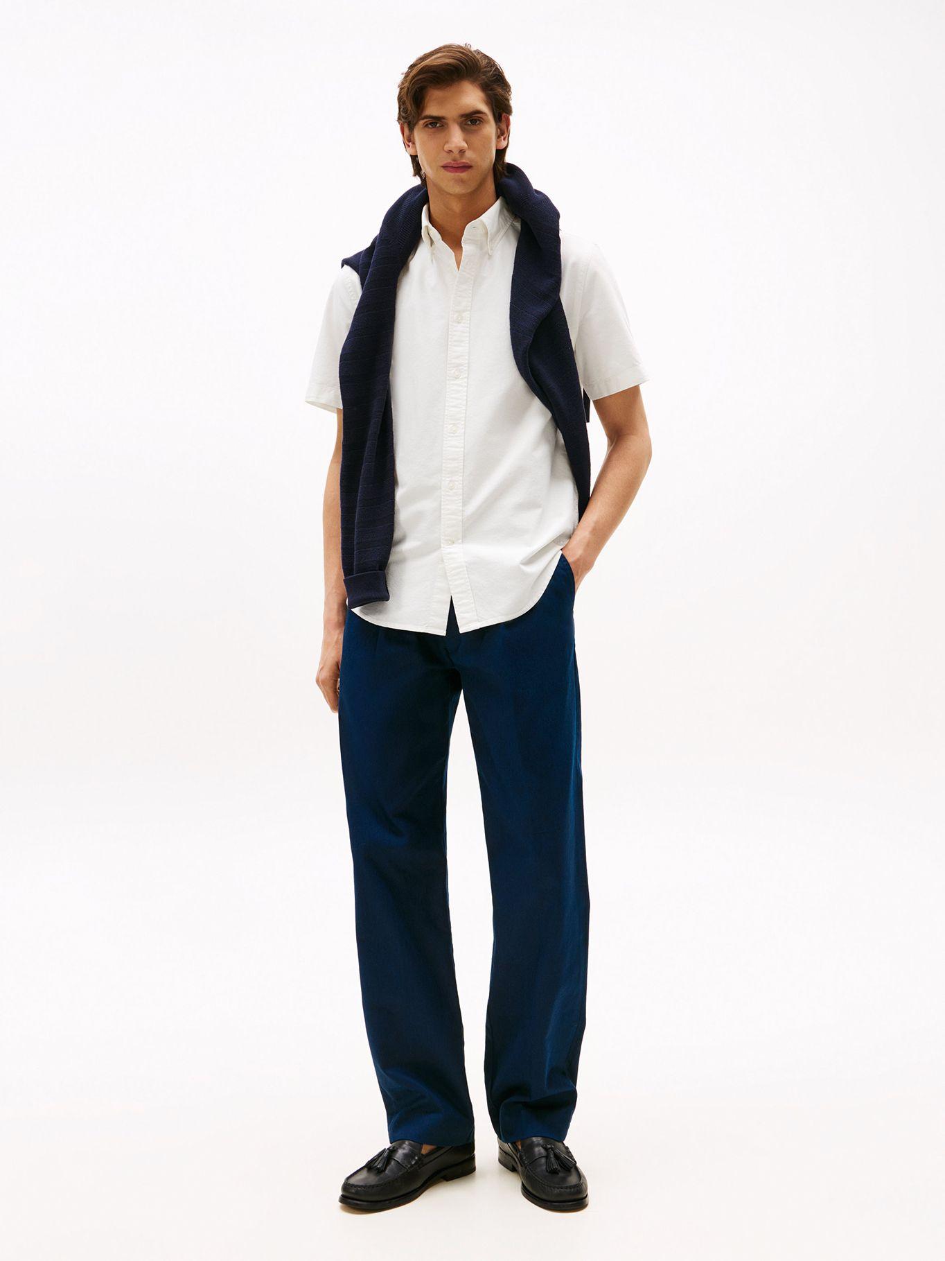 Camisa Oxford Regular Fit Blanco Tommy Hilfiger-1