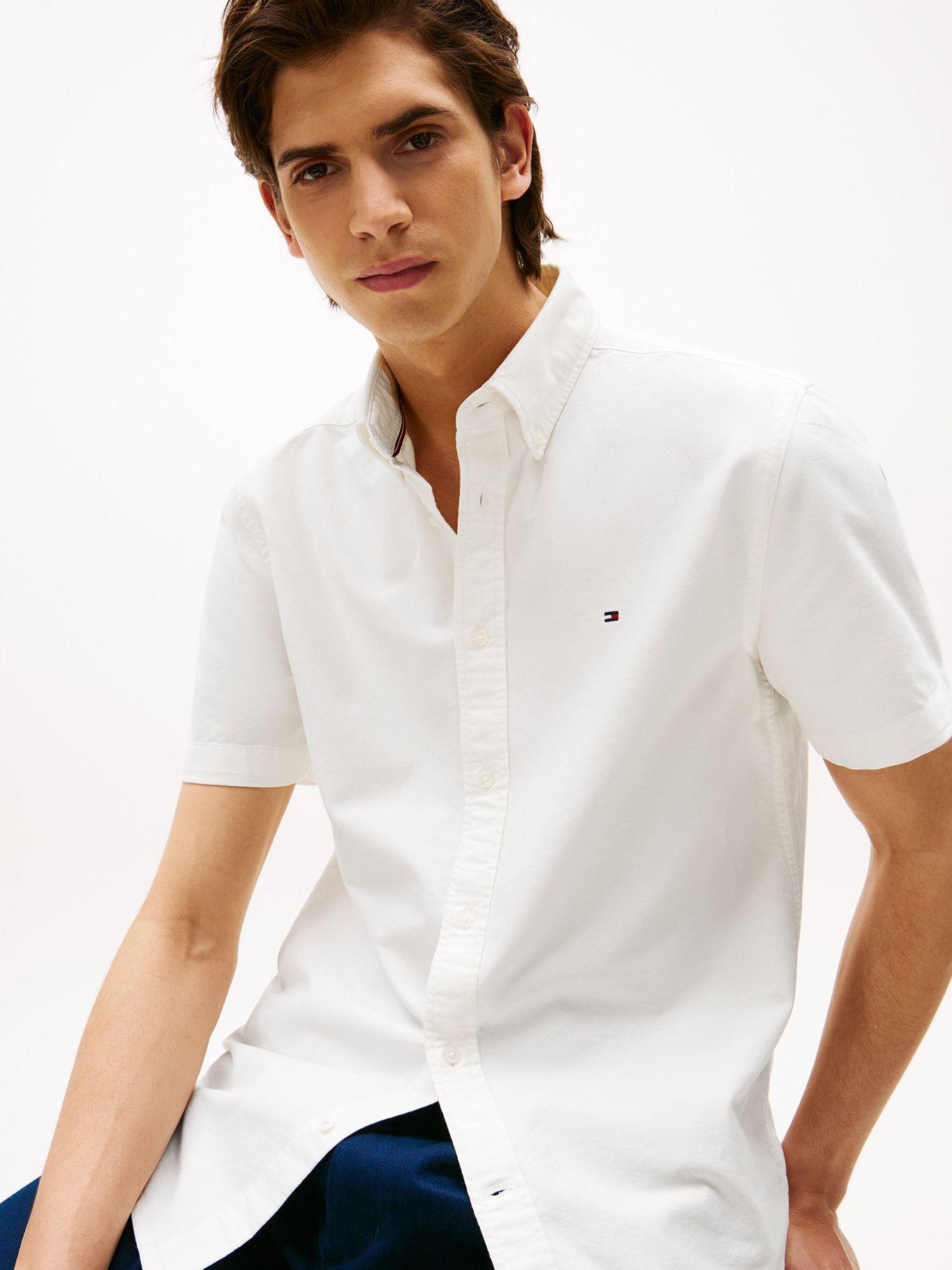 Camisa Oxford Regular Fit Blanco Tommy Hilfiger-3