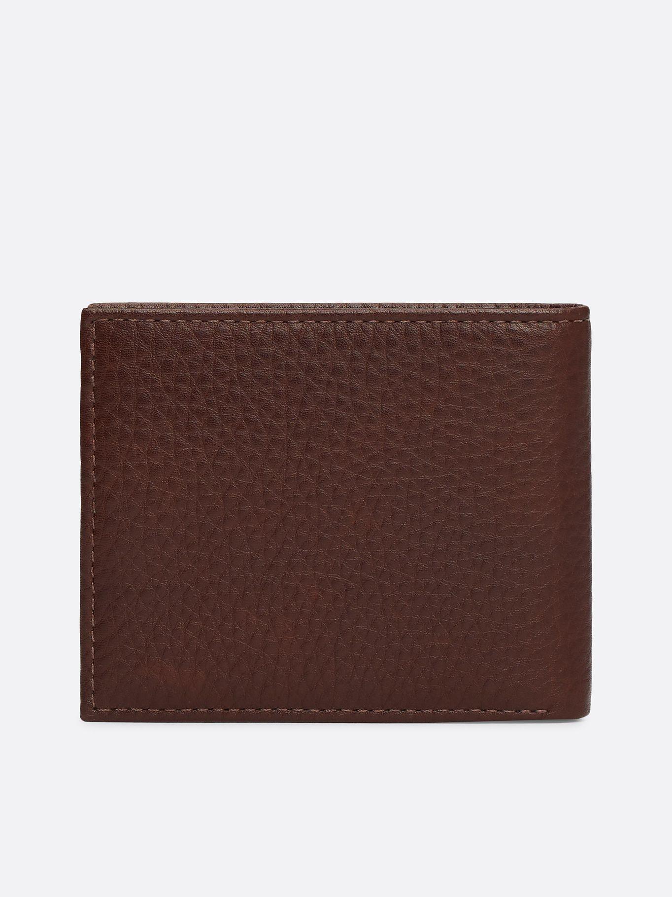 Billetera Premium Solid De Cuero Café Tommy Hilfiger-1