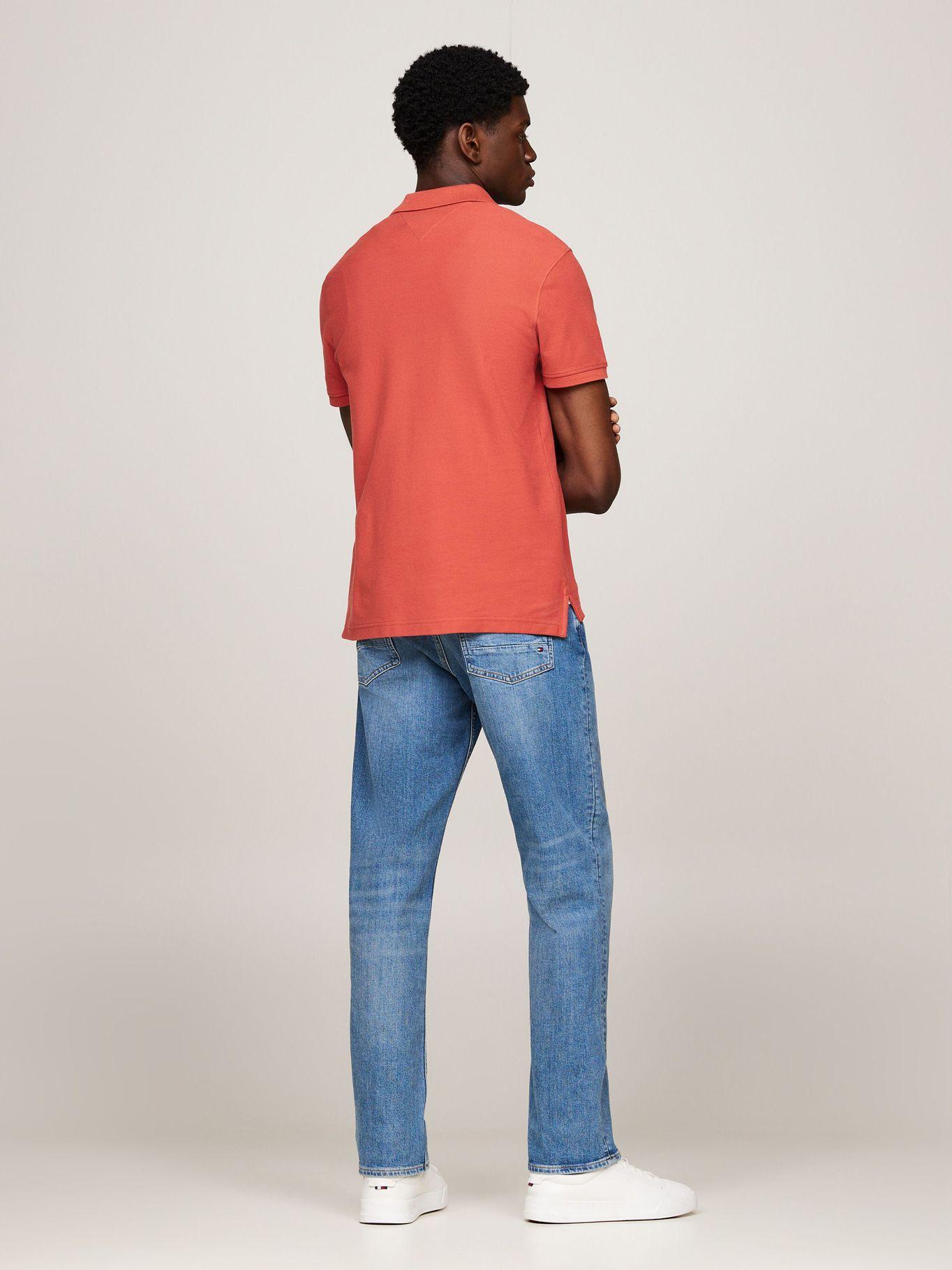 Polo Con Logo En Cadeneta Rojo Tommy Hilfiger-2