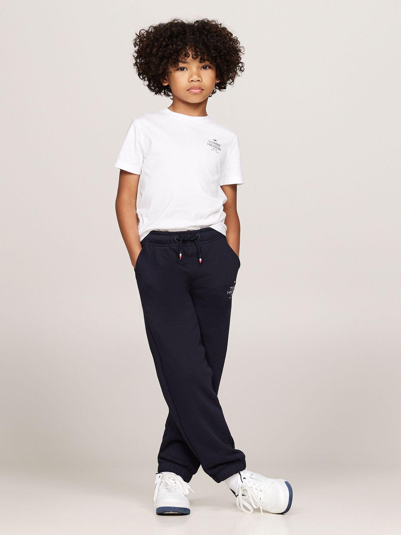 Polera De Niño Con Logo Gráfico Blanco Tommy Hilfiger-1
