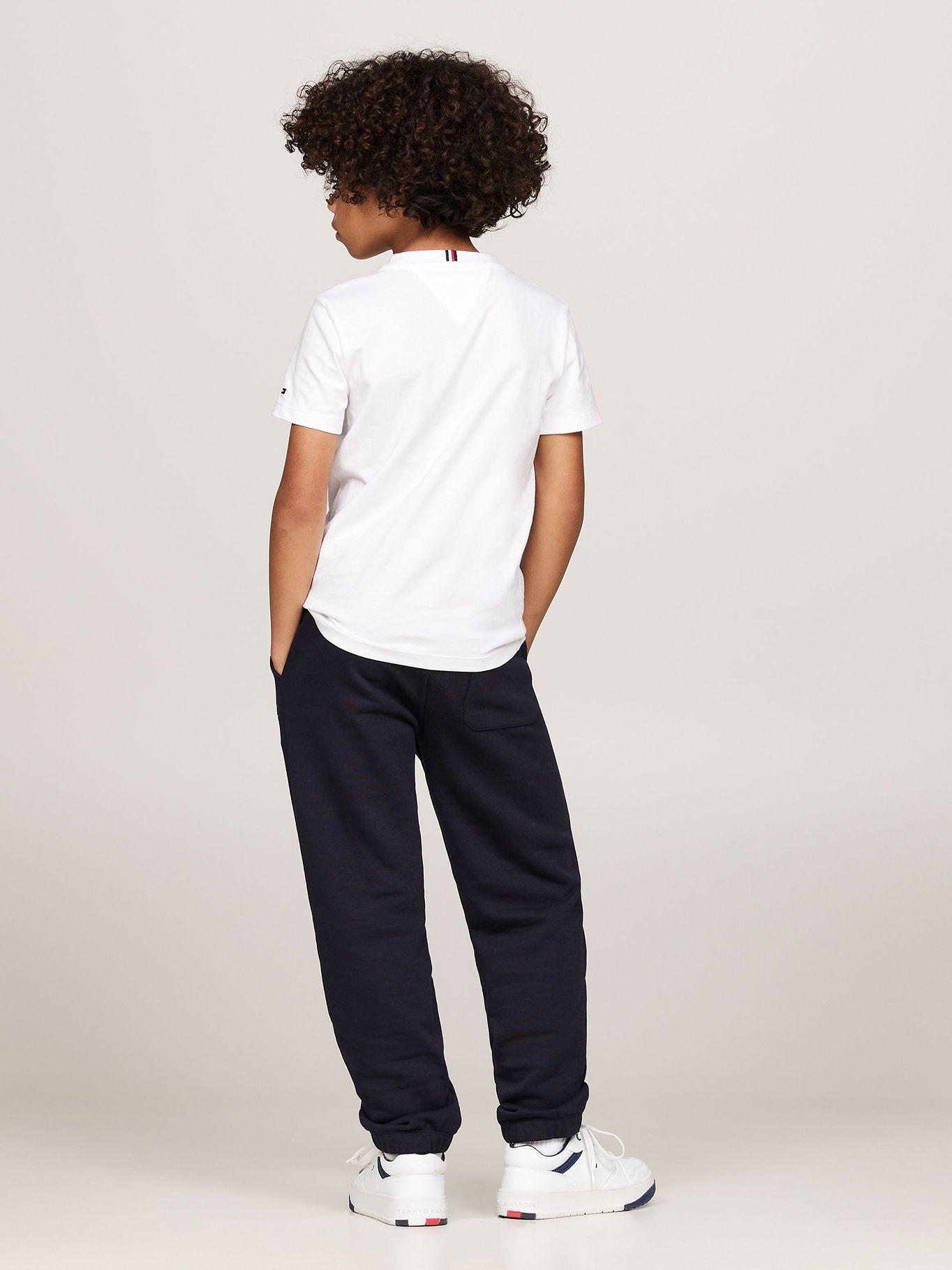 Polera De Niño Con Logo Gráfico Blanco Tommy Hilfiger-2