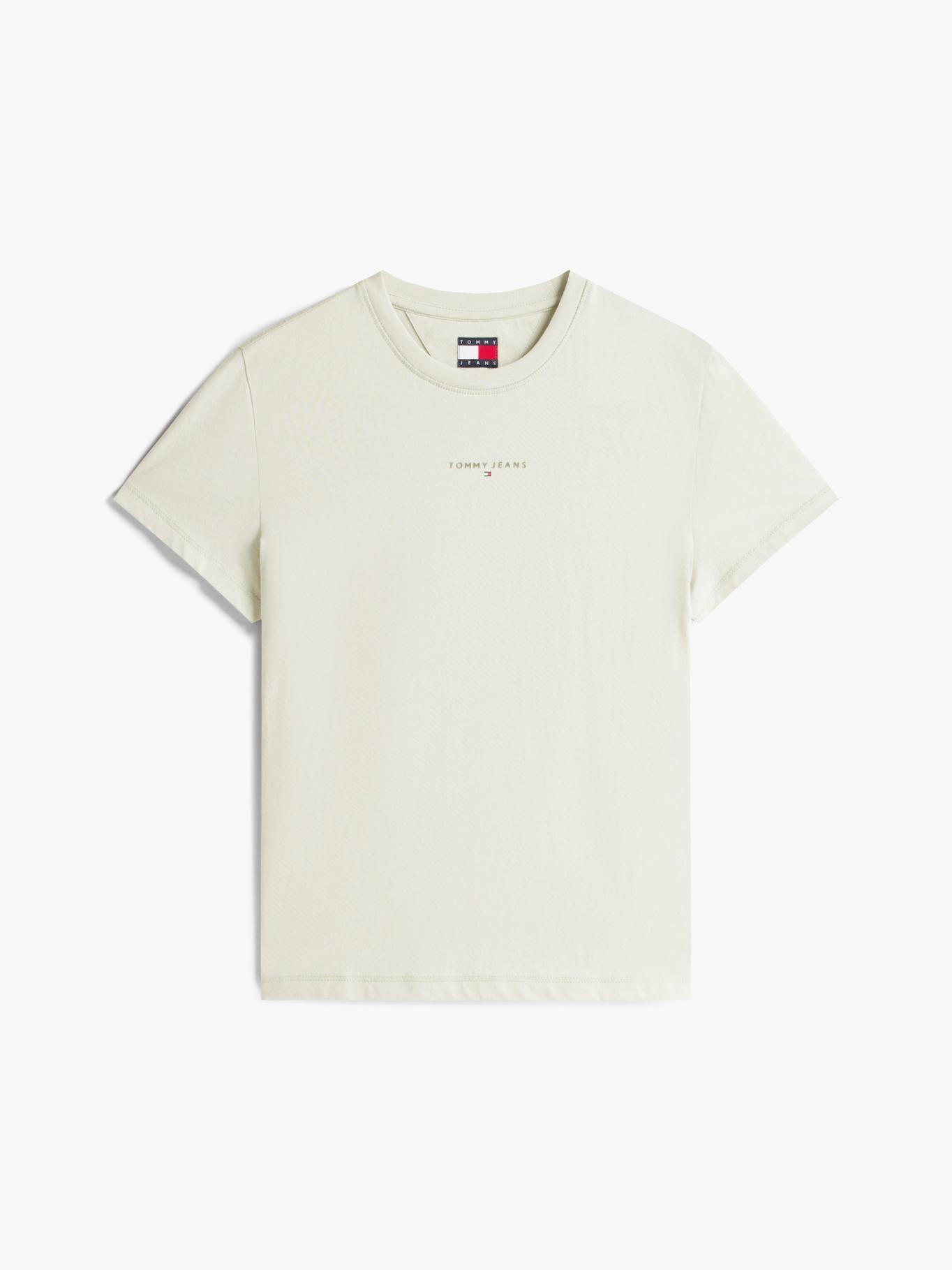 Polera Regular Fit Logo Lineal Verde Tommy Jeans-4