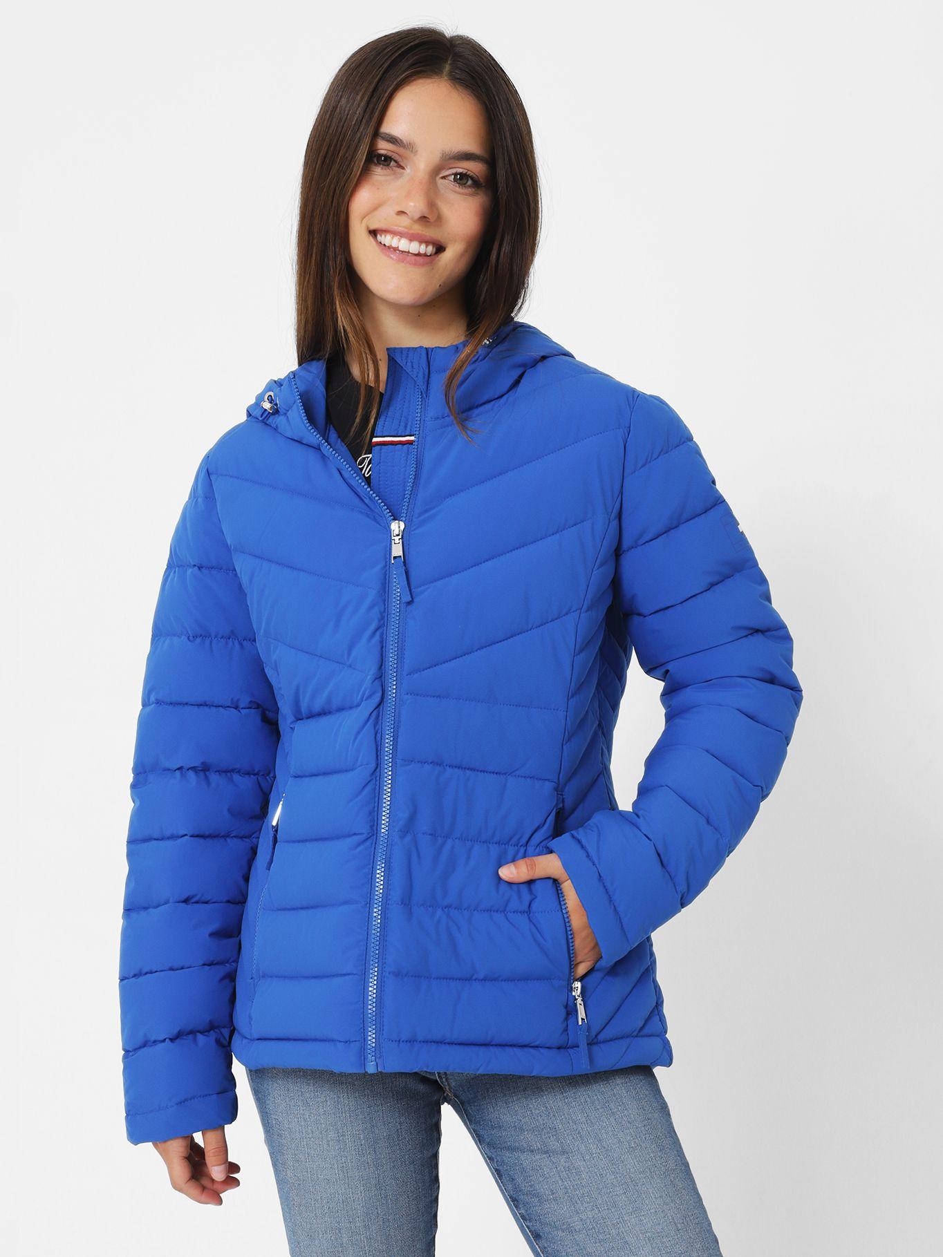 PARKA SOLID GORRO Y CIERRE AZUL TOMMY HILFIGER-0