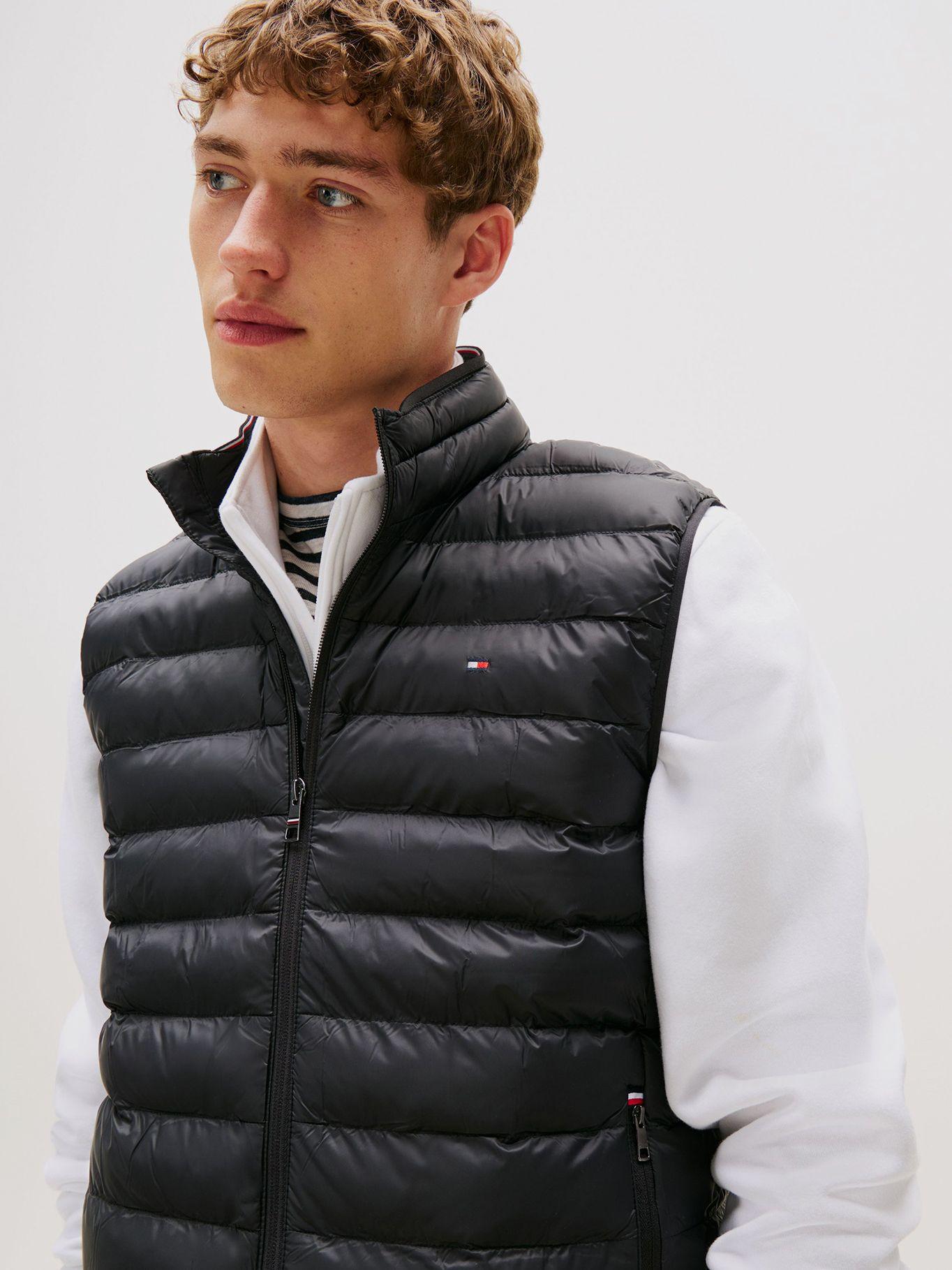 Parka Vest Packable Solid Negro Tommy Hilfiger-3