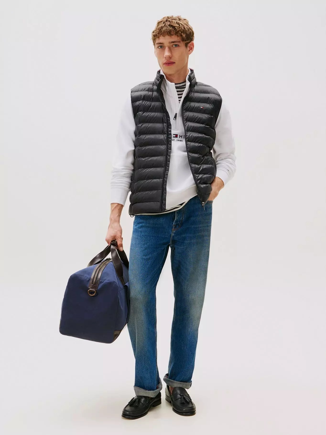 Parka Vest Packable Solid Negro Tommy Hilfiger-1