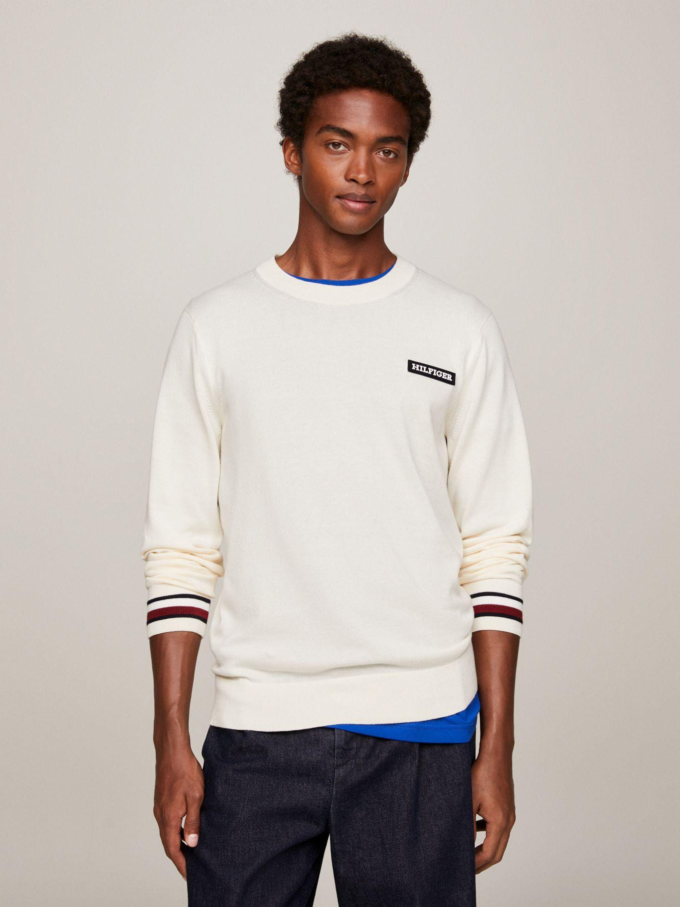 SWEATER GLOBAL STRIPE LOGO BLANCO TOMMY HILFIGER-0