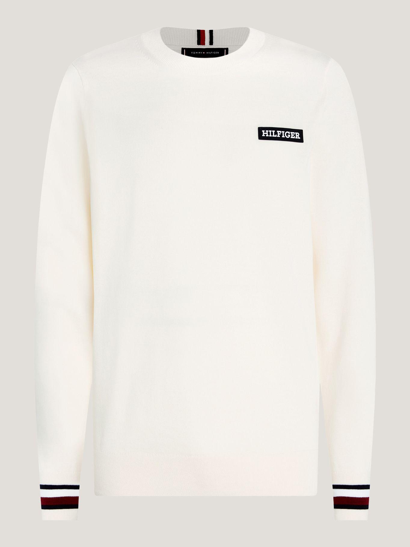 SWEATER GLOBAL STRIPE LOGO BLANCO TOMMY HILFIGER-4