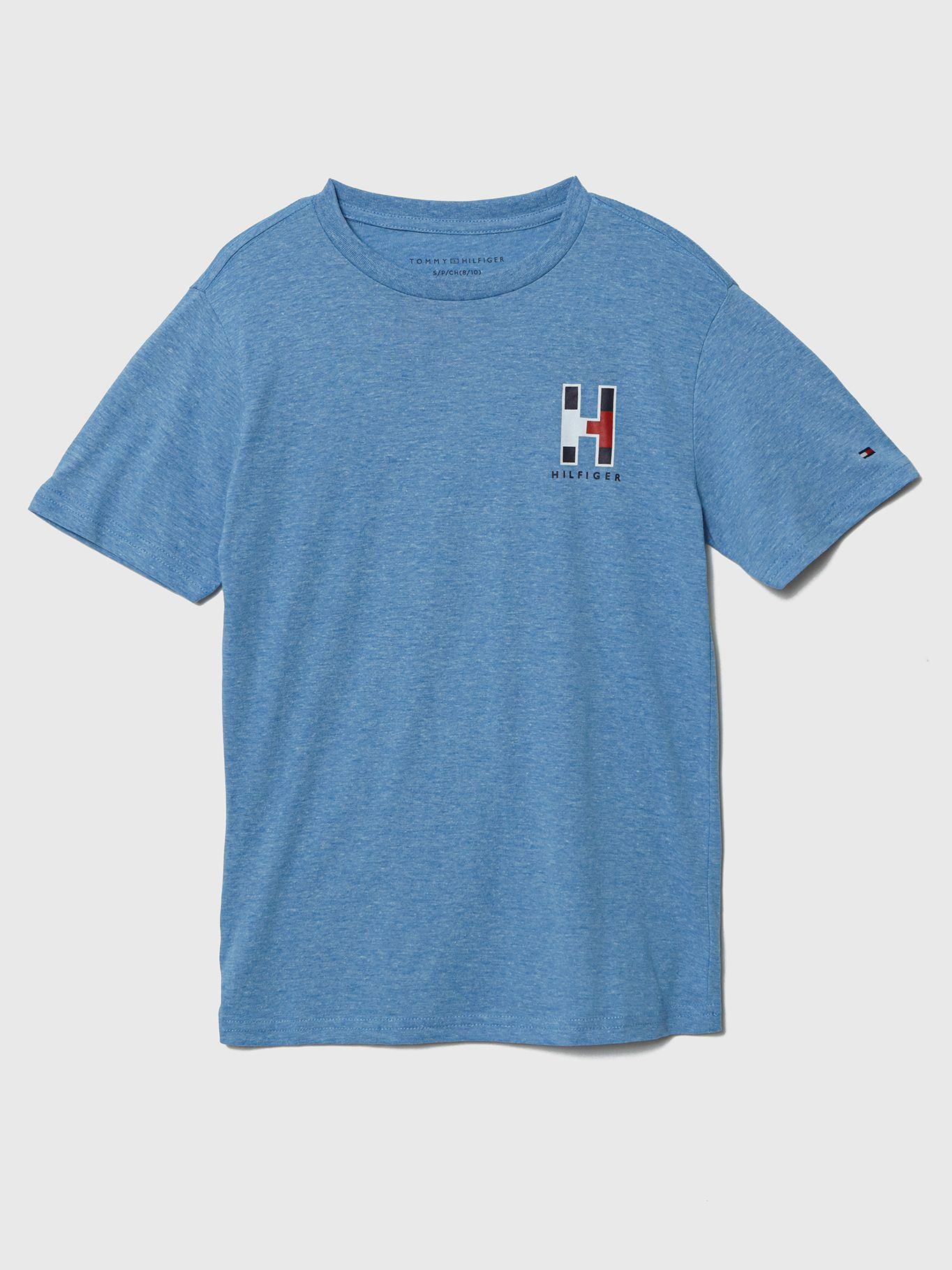 Polera Con Logo Bordado Celeste Tommy Hilfiger-0