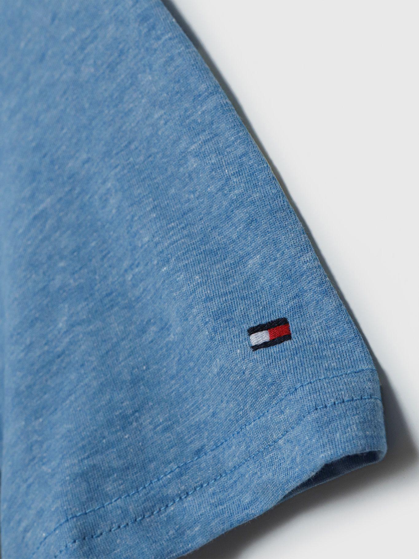 Polera Con Logo Bordado Celeste Tommy Hilfiger-2