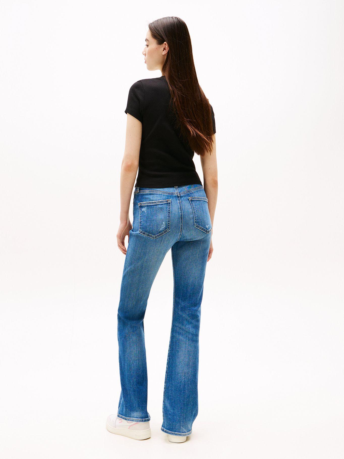 Polera Acanalada  Logo New York Negro BDS Tommy Jeans-2