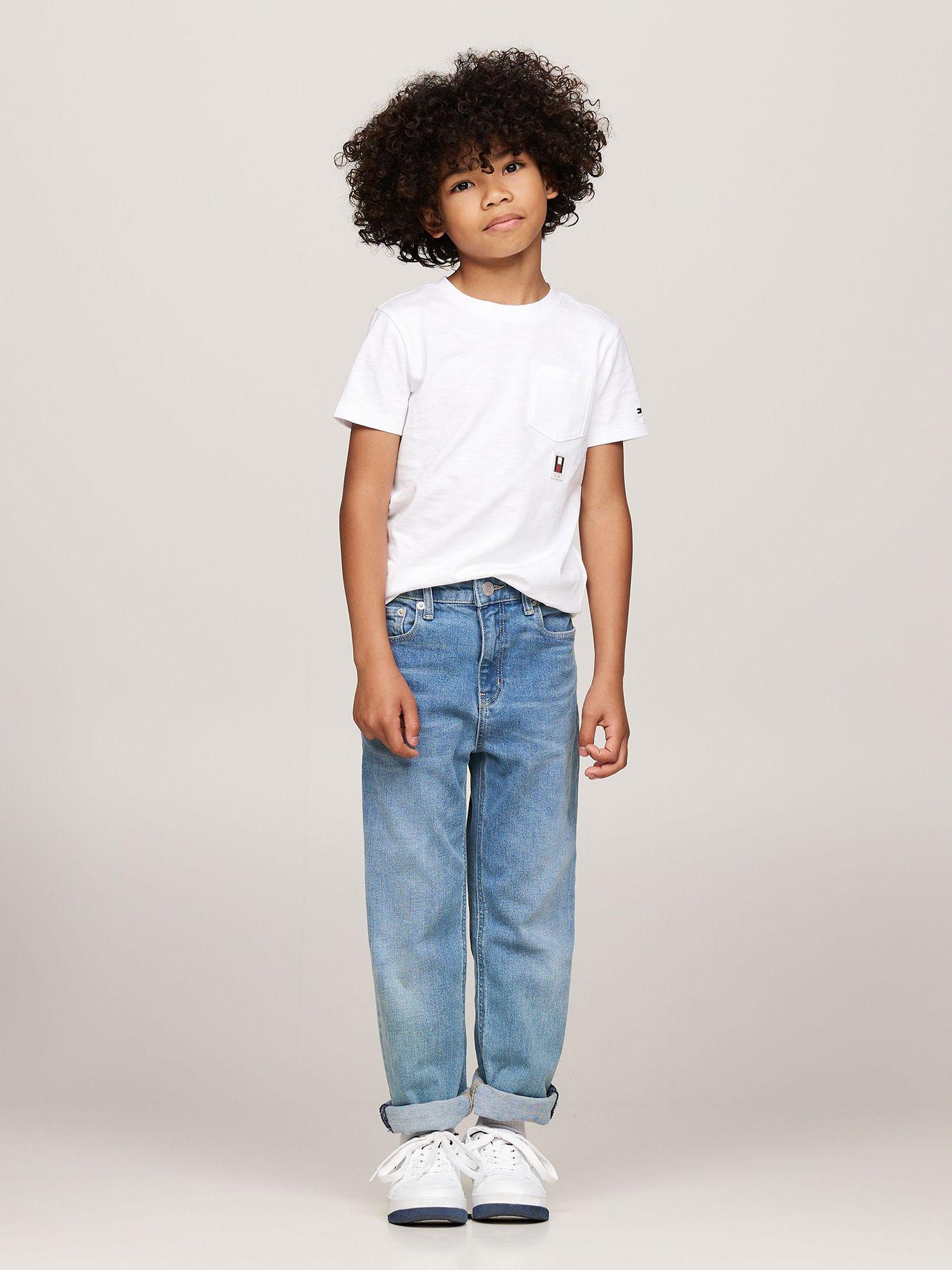 Polera Vertical Flag Con Logo Blanco Tommy Hilfiger-1