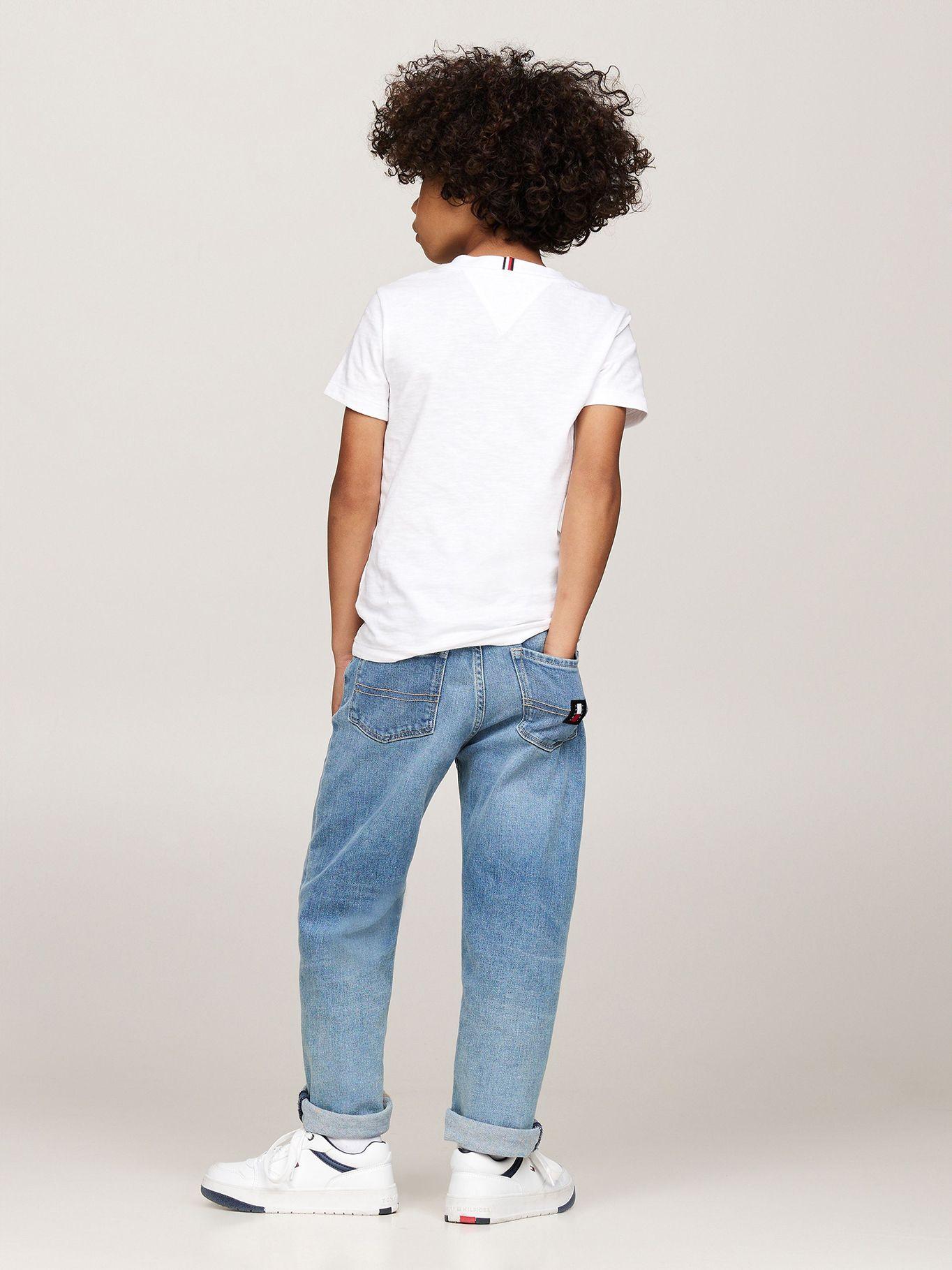 Polera Vertical Flag Con Logo Blanco Tommy Hilfiger-2