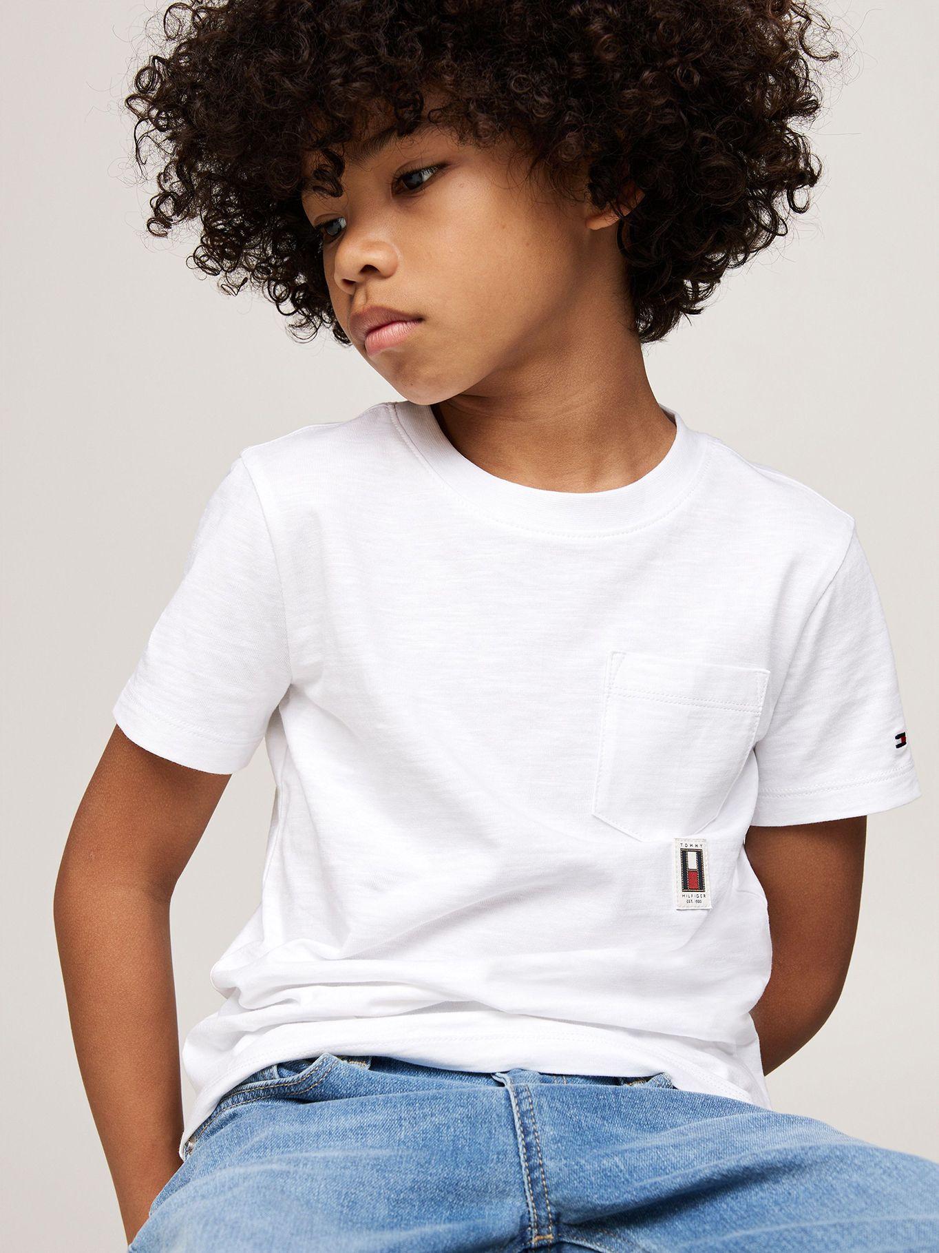 Polera Vertical Flag Con Logo Blanco Tommy Hilfiger-3
