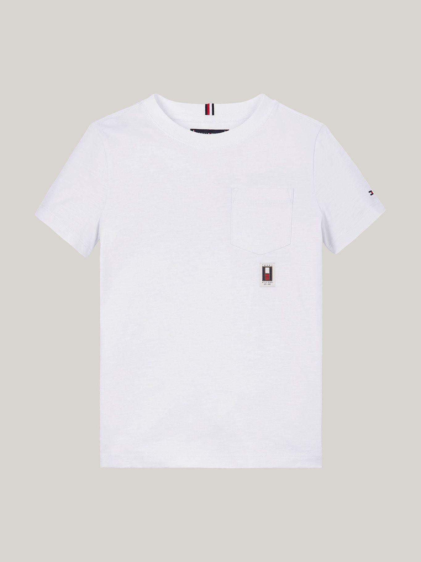 Polera Vertical Flag Con Logo Blanco Tommy Hilfiger-4