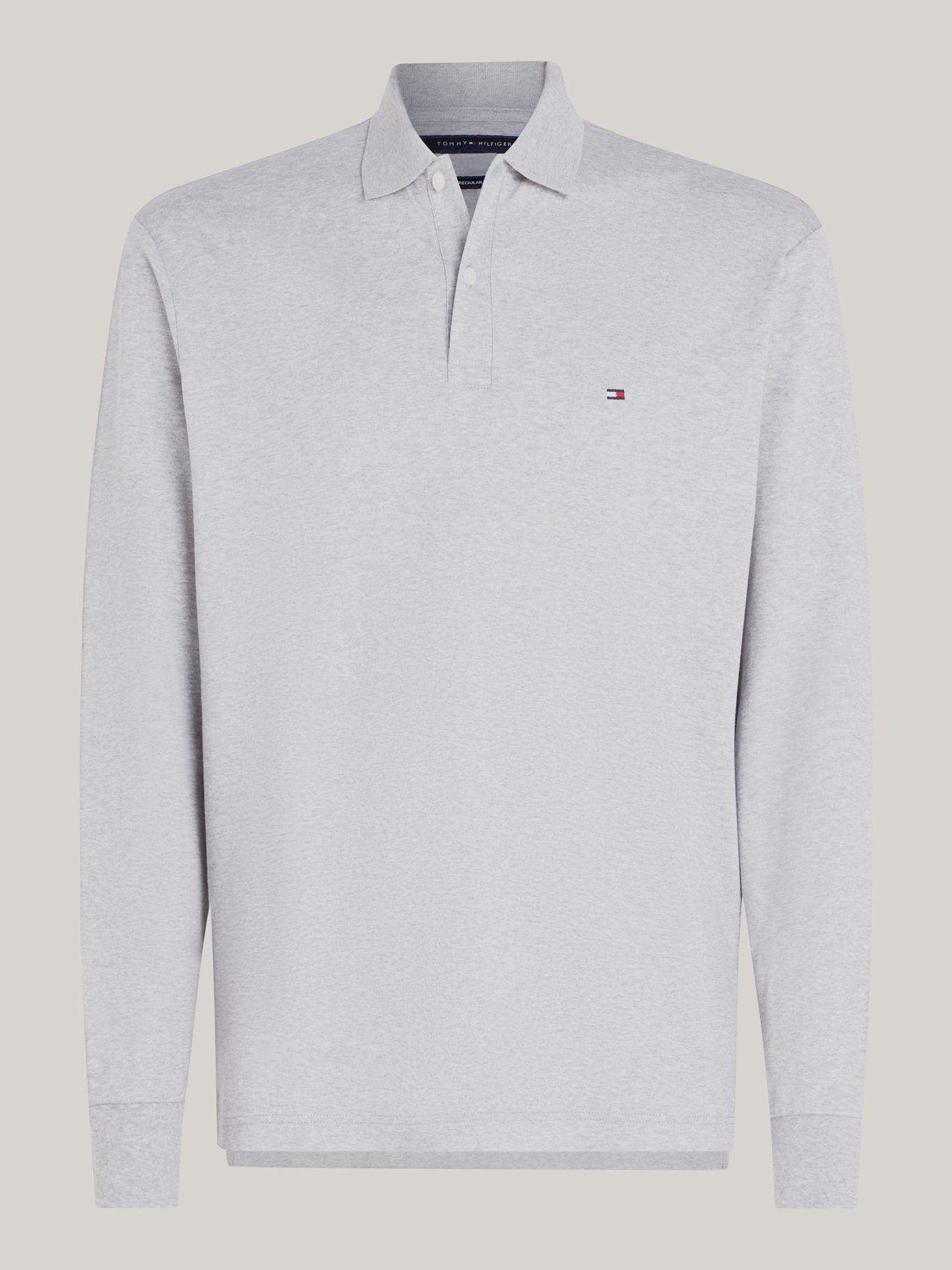 Polo Liquid Cotton Con Logo Gris Tommy Hilfiger-4