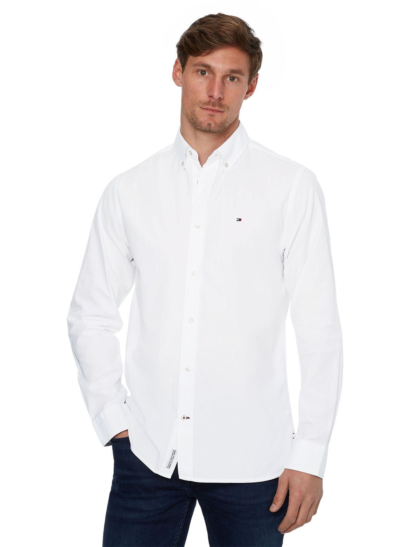 Camisa Popelín Soft Regular Fit Blanco Tommy Hilfiger-4