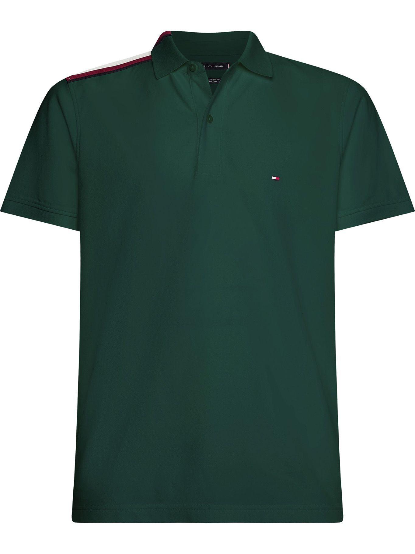 Polo Global Stripe Placement Verde Tommy Hilfiger-0