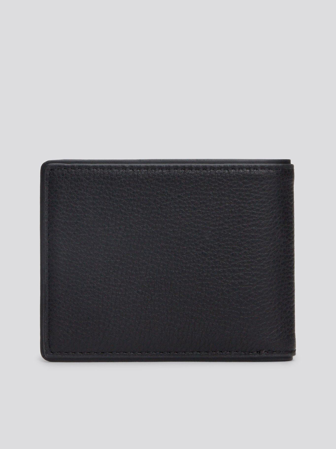 Billetera Casual De Cuero BDS Negro Tommy Hilfiger-1