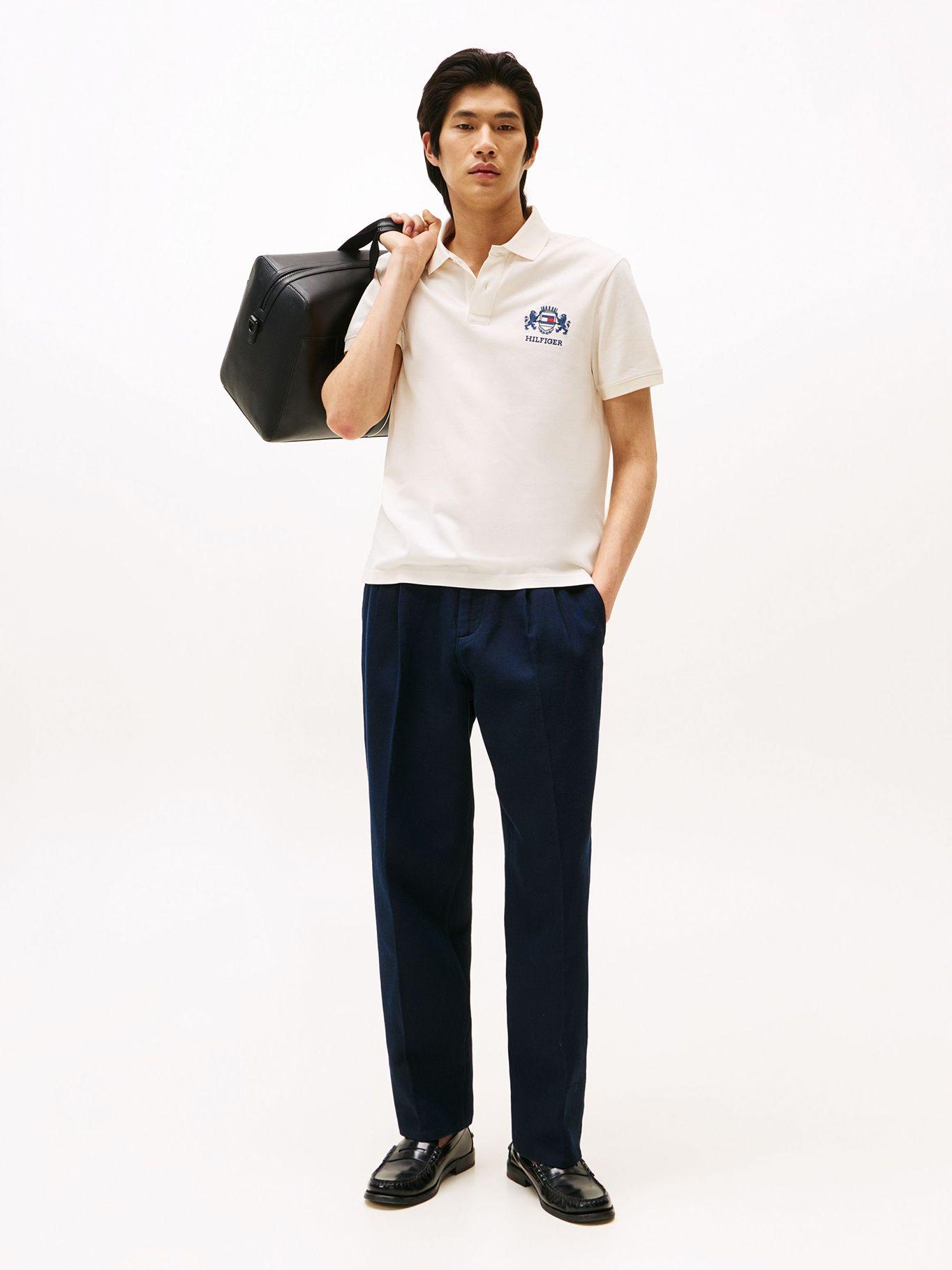 Polo Icon Graphic Regular Fit Blanco Tommy Hilfiger-1