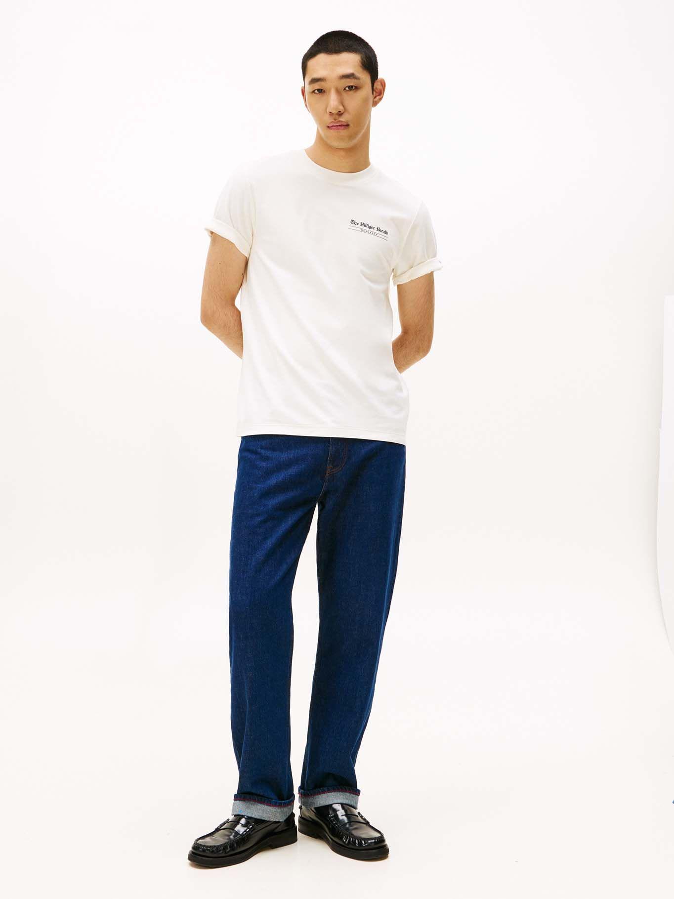 Polera Herald Graphic Logo Blanco Tommy Hilfiger-1