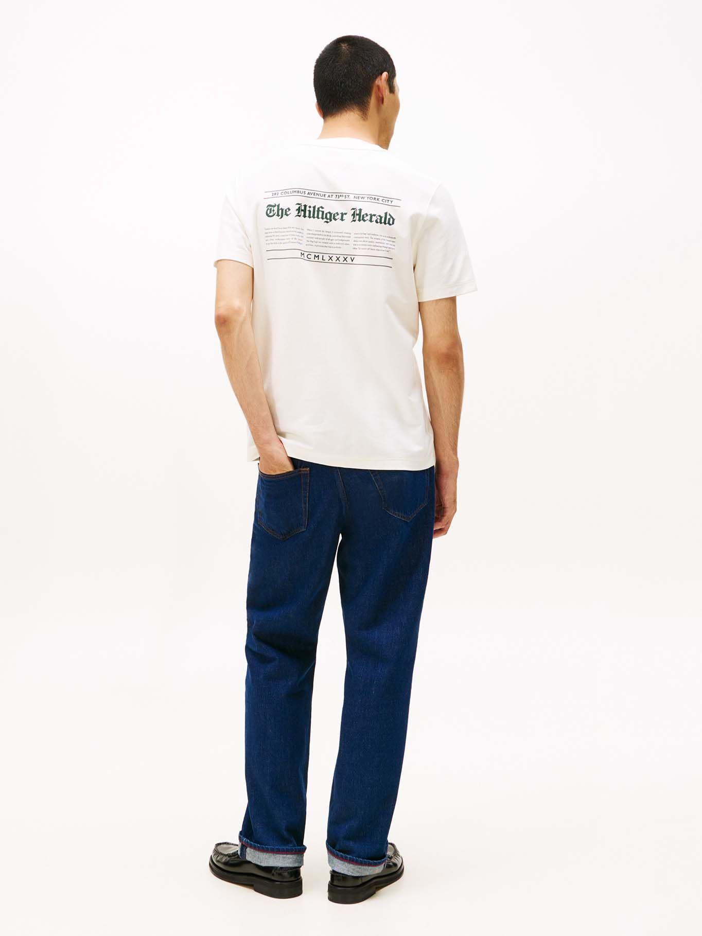Polera Herald Graphic Logo Blanco Tommy Hilfiger-2