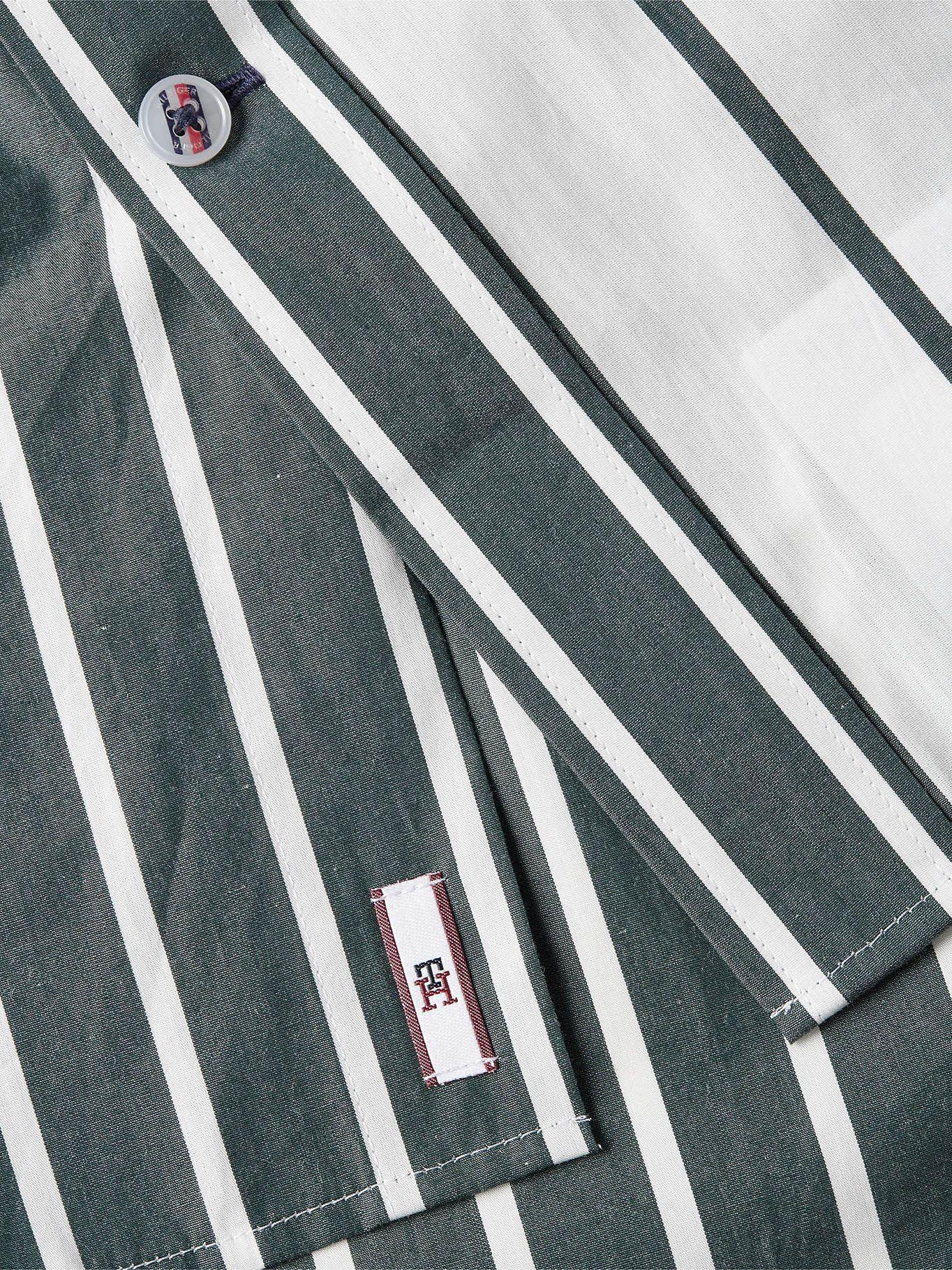 Camisa Pinstripe Blocking Verde Tommy Hilfiger-2