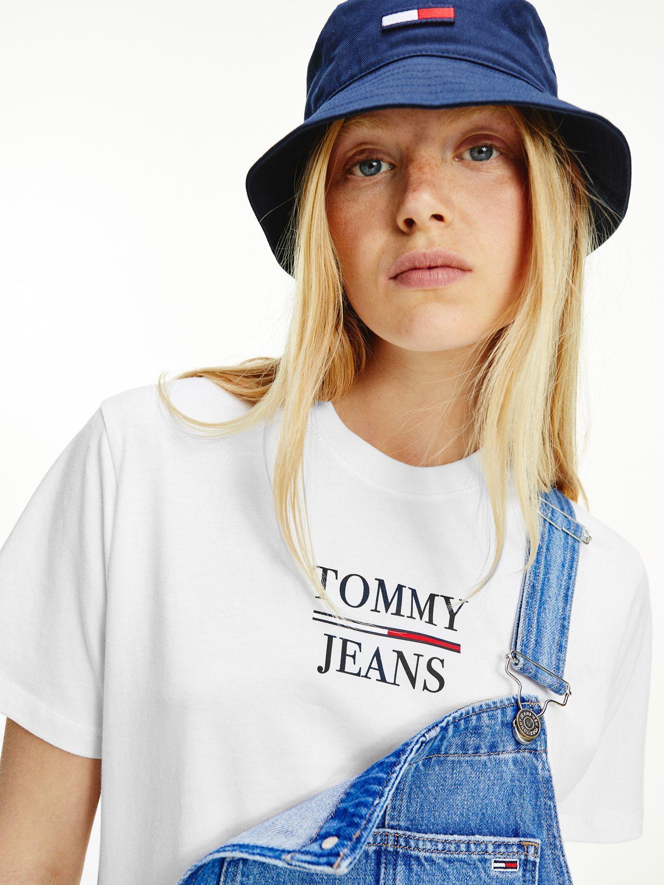 Polera Crop Logo Bxy Blanco Tommy Jeans M2-2