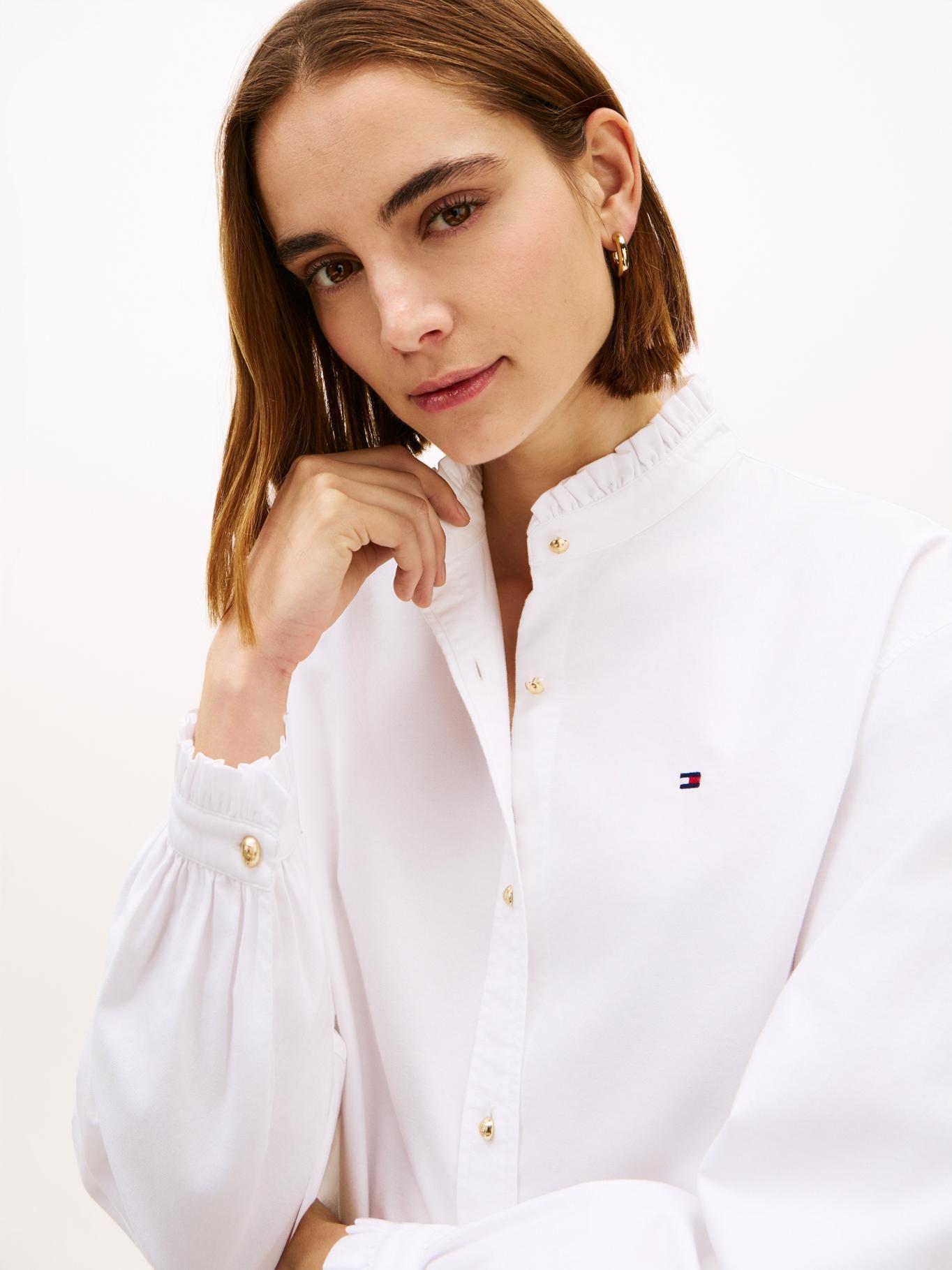 Camisa Oxford Con Volantes-3