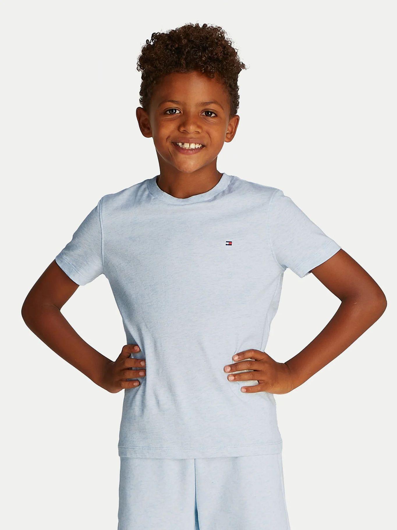 Polera Essential Cuello Redondo Celeste Tommy Hilfiger-0
