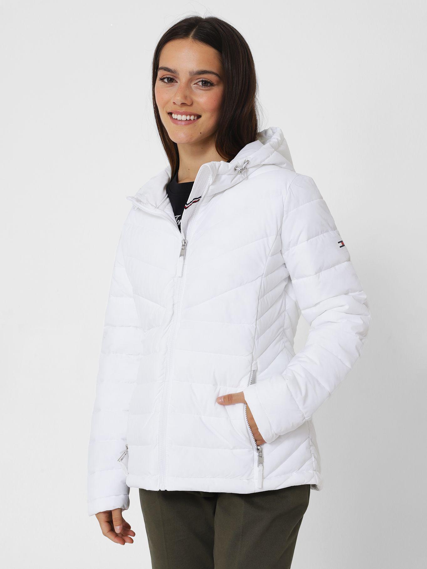 PARKA SOLID GORRO Y CIERRE BLANCO TOMMY HILFIGER-0