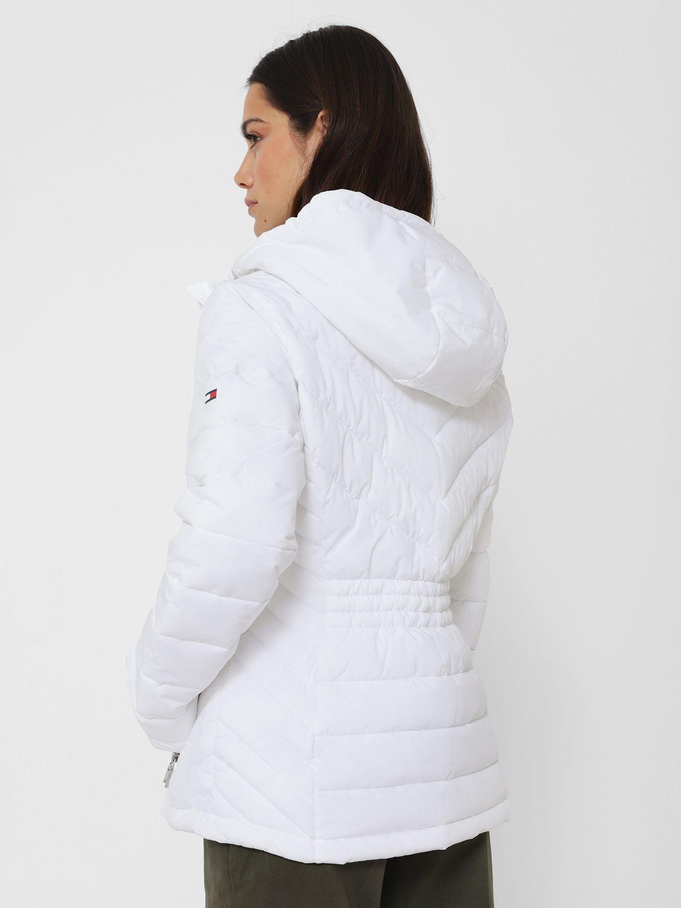 PARKA SOLID GORRO Y CIERRE BLANCO TOMMY HILFIGER-2