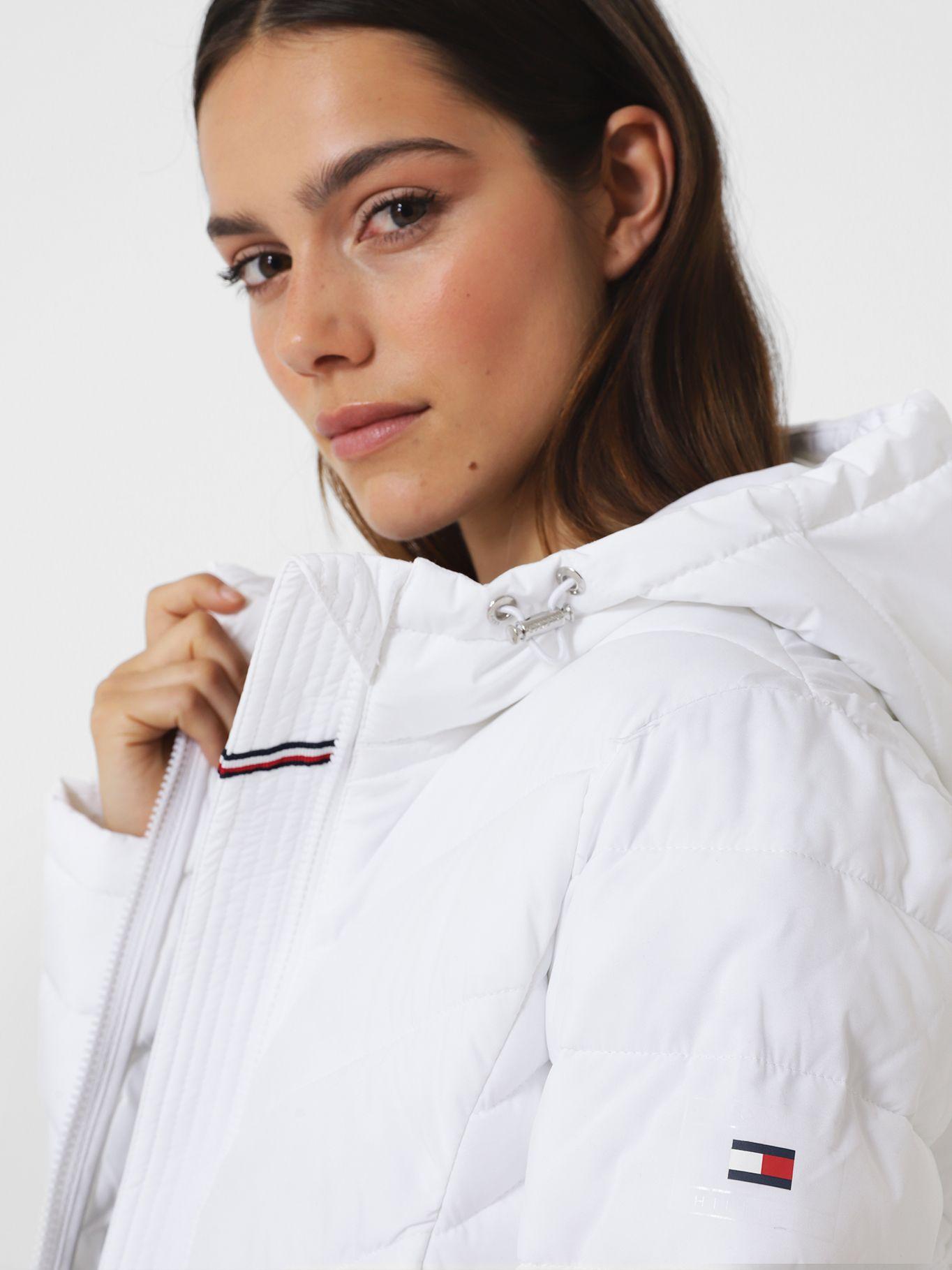 PARKA SOLID GORRO Y CIERRE BLANCO TOMMY HILFIGER-3